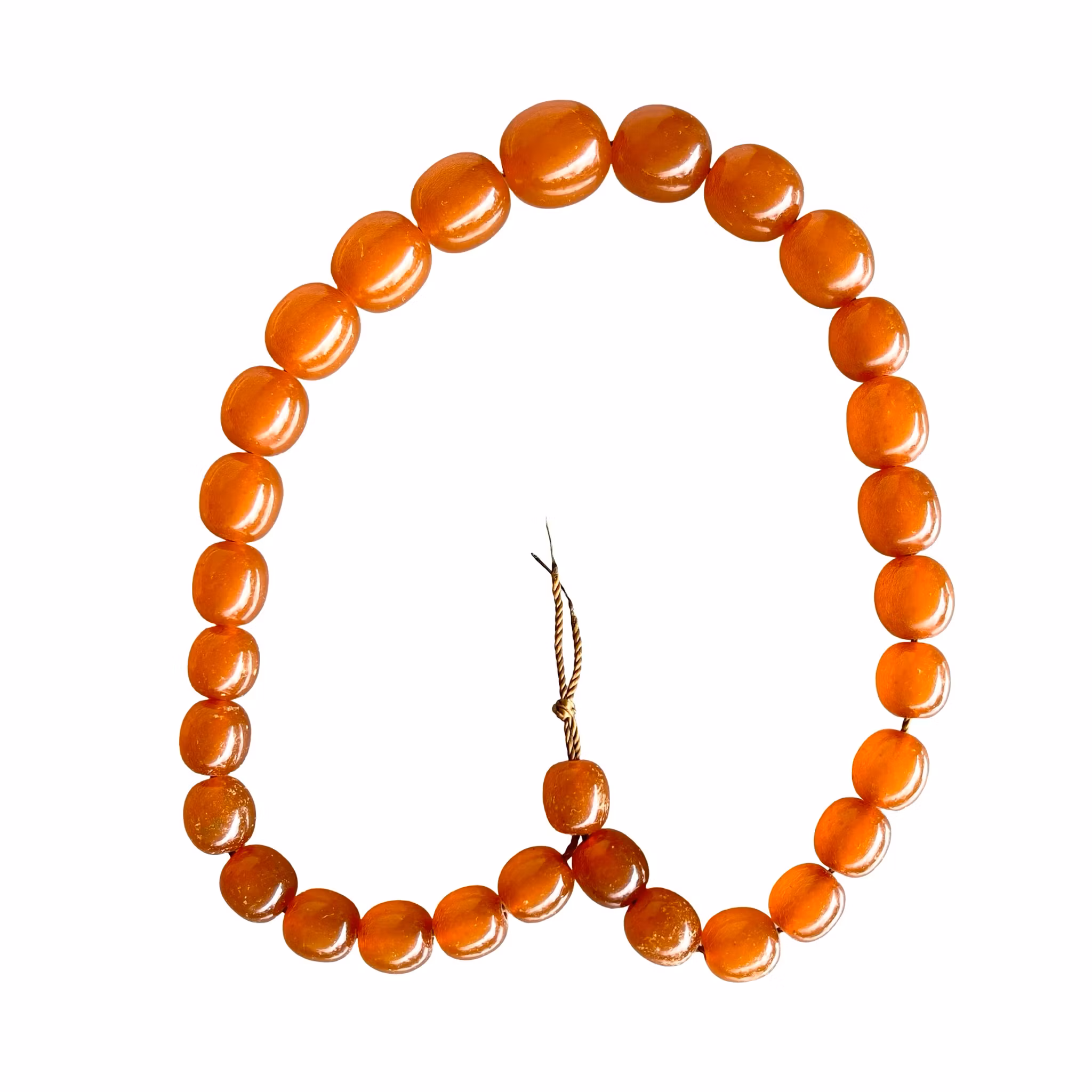 Antikt bärnsten bakelit radband/collier - Art Deco