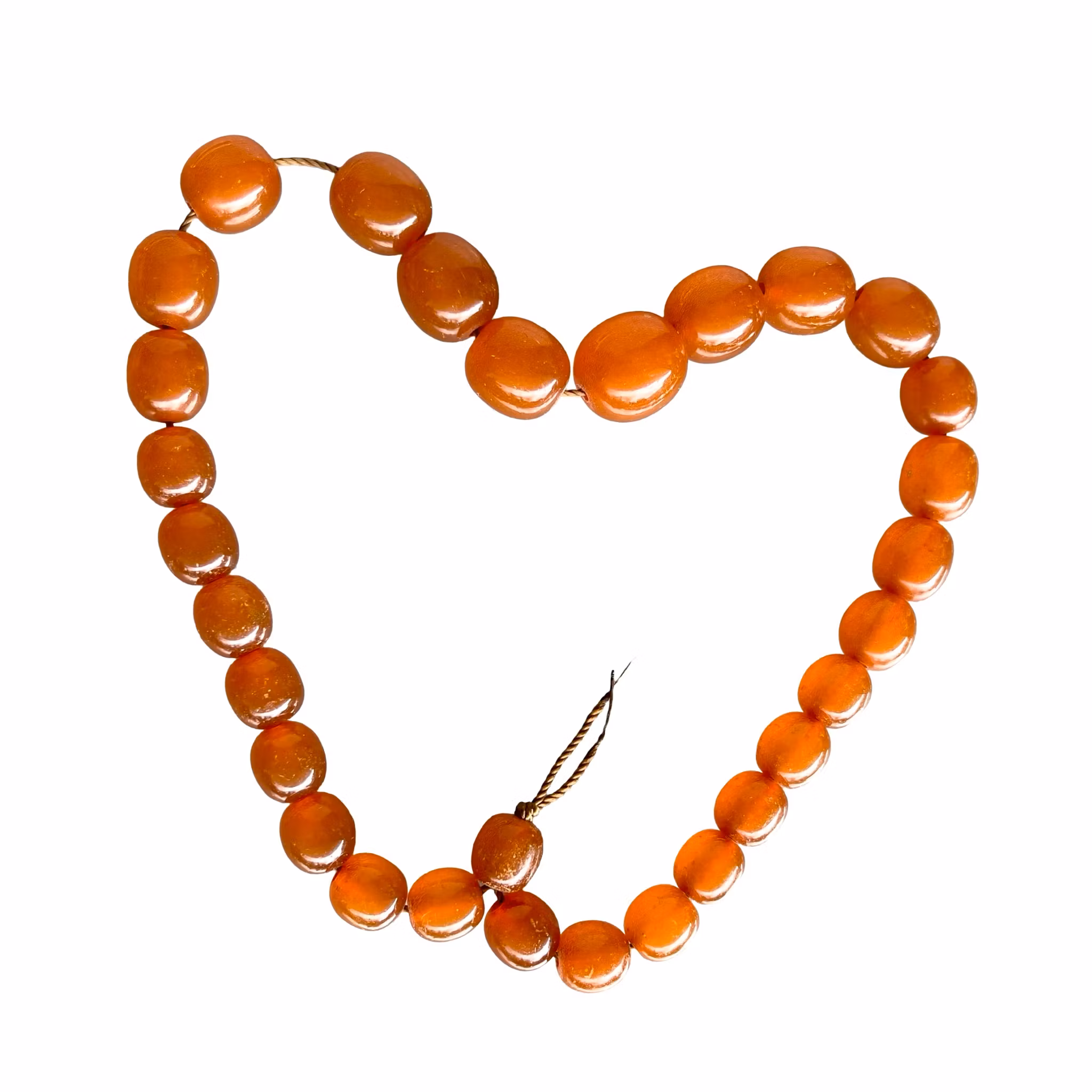 Antikt bärnsten bakelit radband/collier - Art Deco