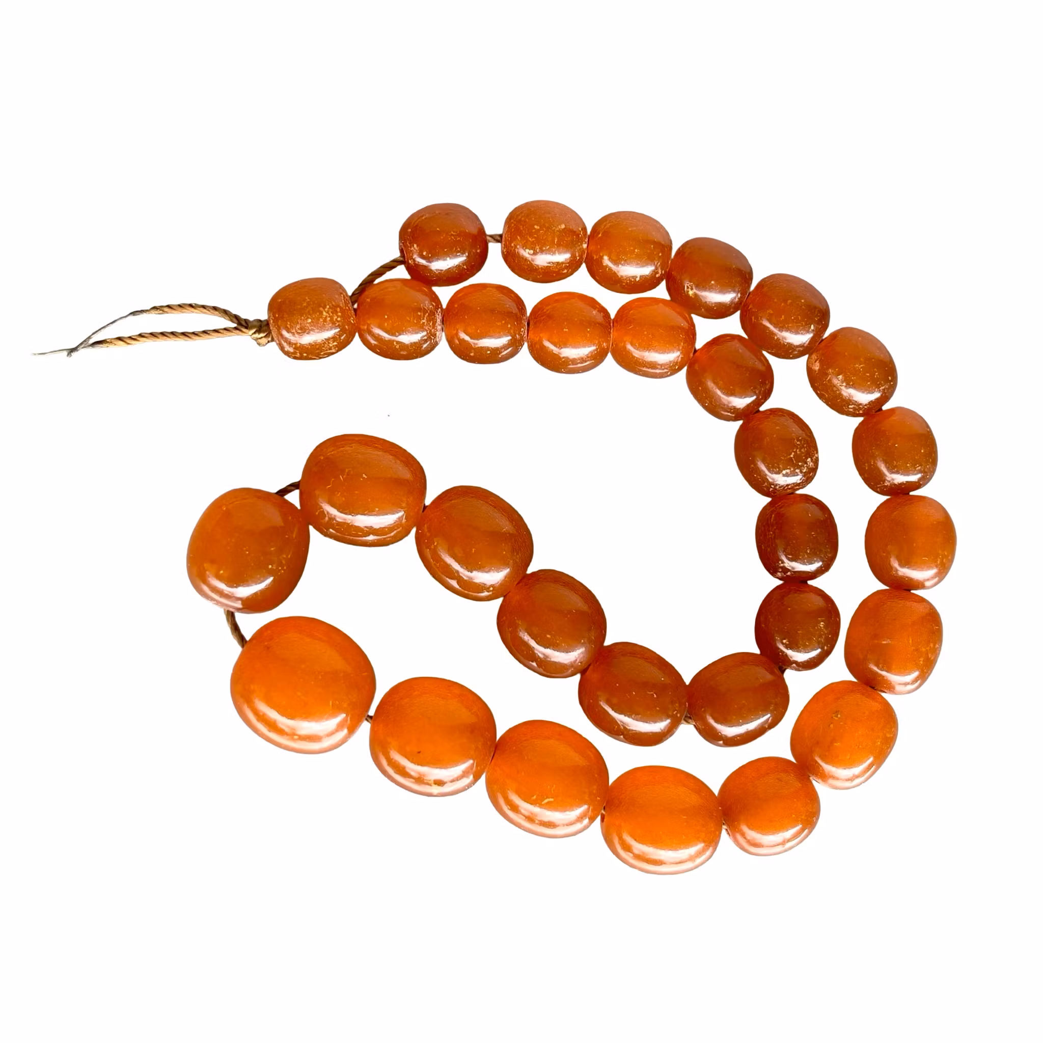 Antikt bärnsten bakelit radband/collier - Art Deco