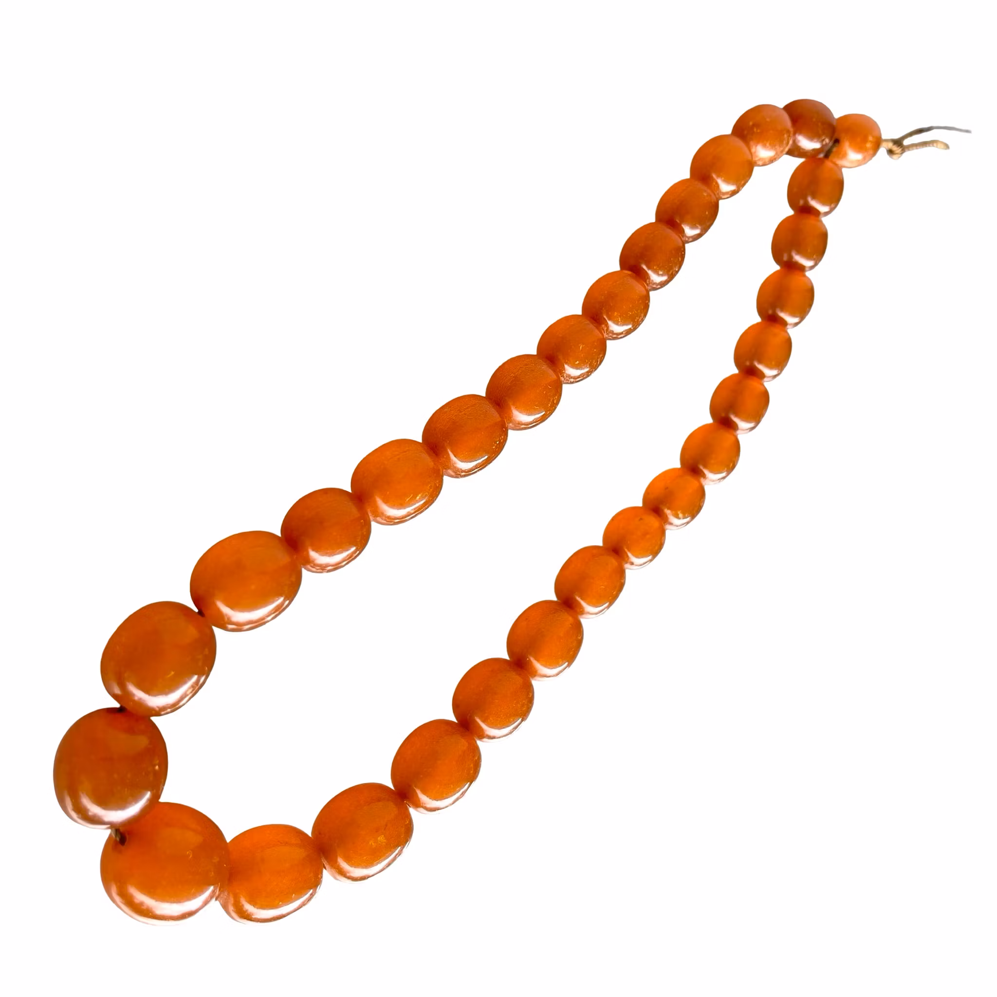 Antikt bärnsten bakelit radband/collier - Art Deco