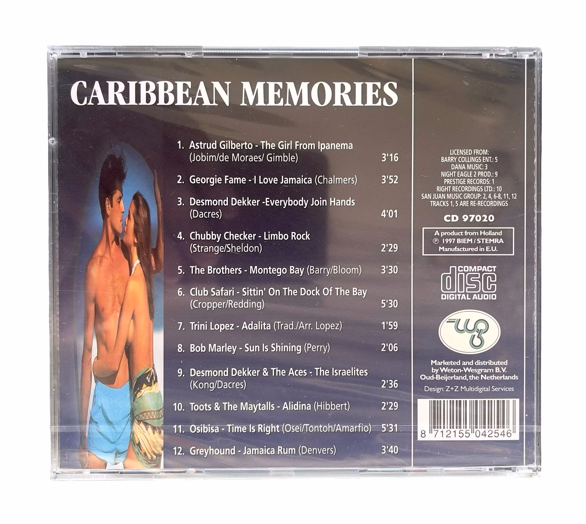 Caribbean Memories - Inplastad CD, 1997 - Bob Marley, Desmond Dekker