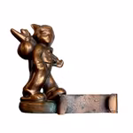 3 Äldre bronsfigurer - Diskuskastare, Hummel Hamburg och vandrande pojke