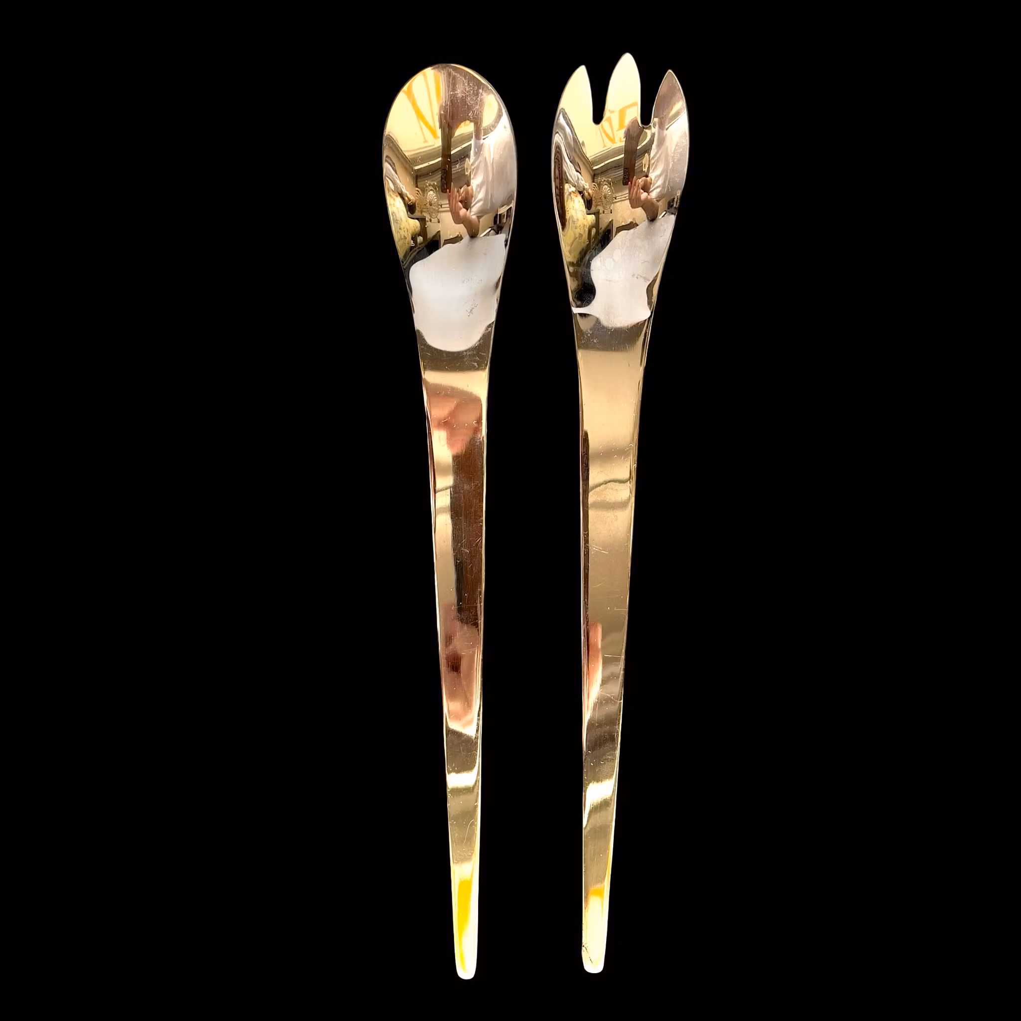 Exxent salladsbestick - 2 delar, 30 cm, rostfritt stål