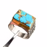 Nishapur turkos ring i sterling silver 925 - ca 11 ct