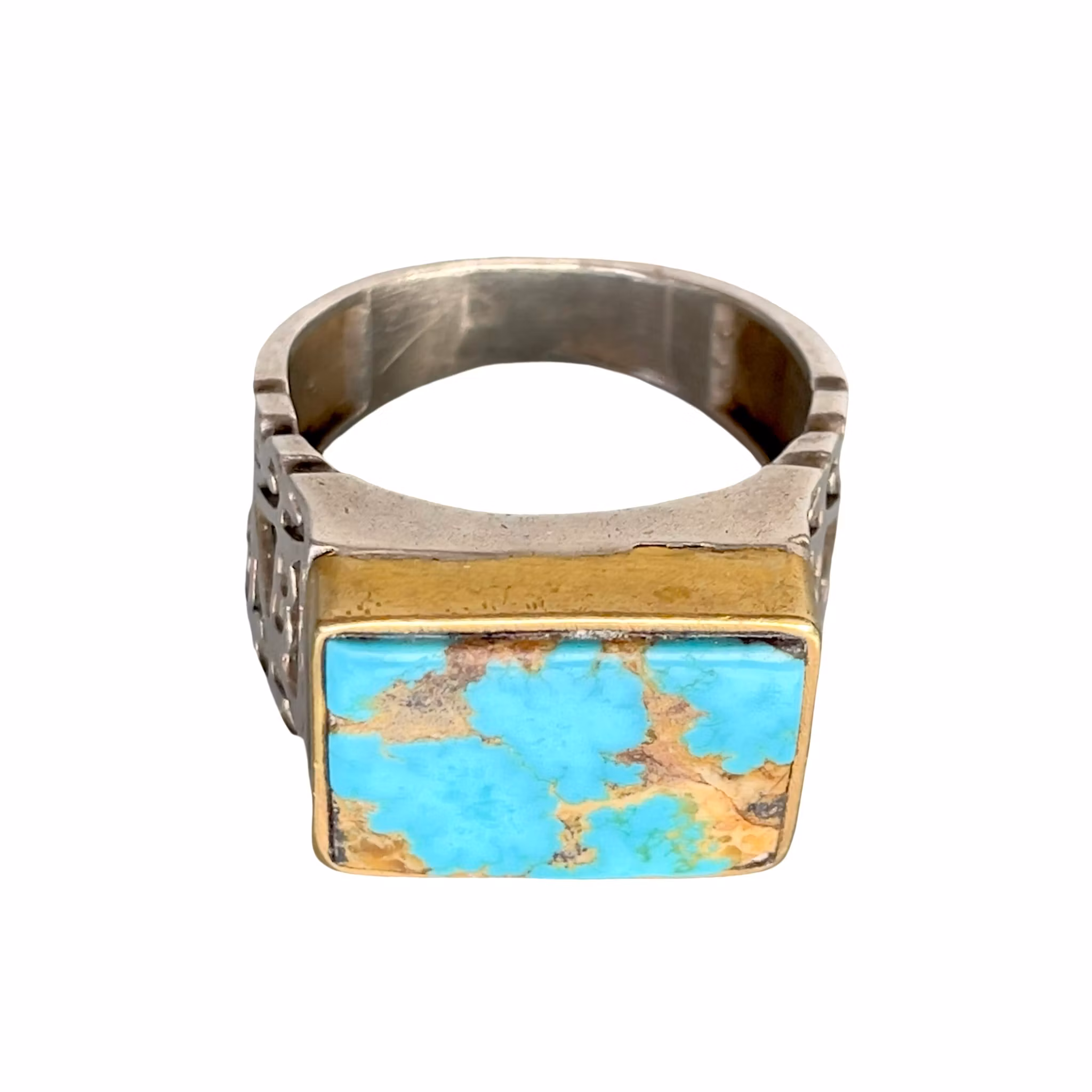 Nishapur turkos ring i sterling silver 925 - ca 11 ct