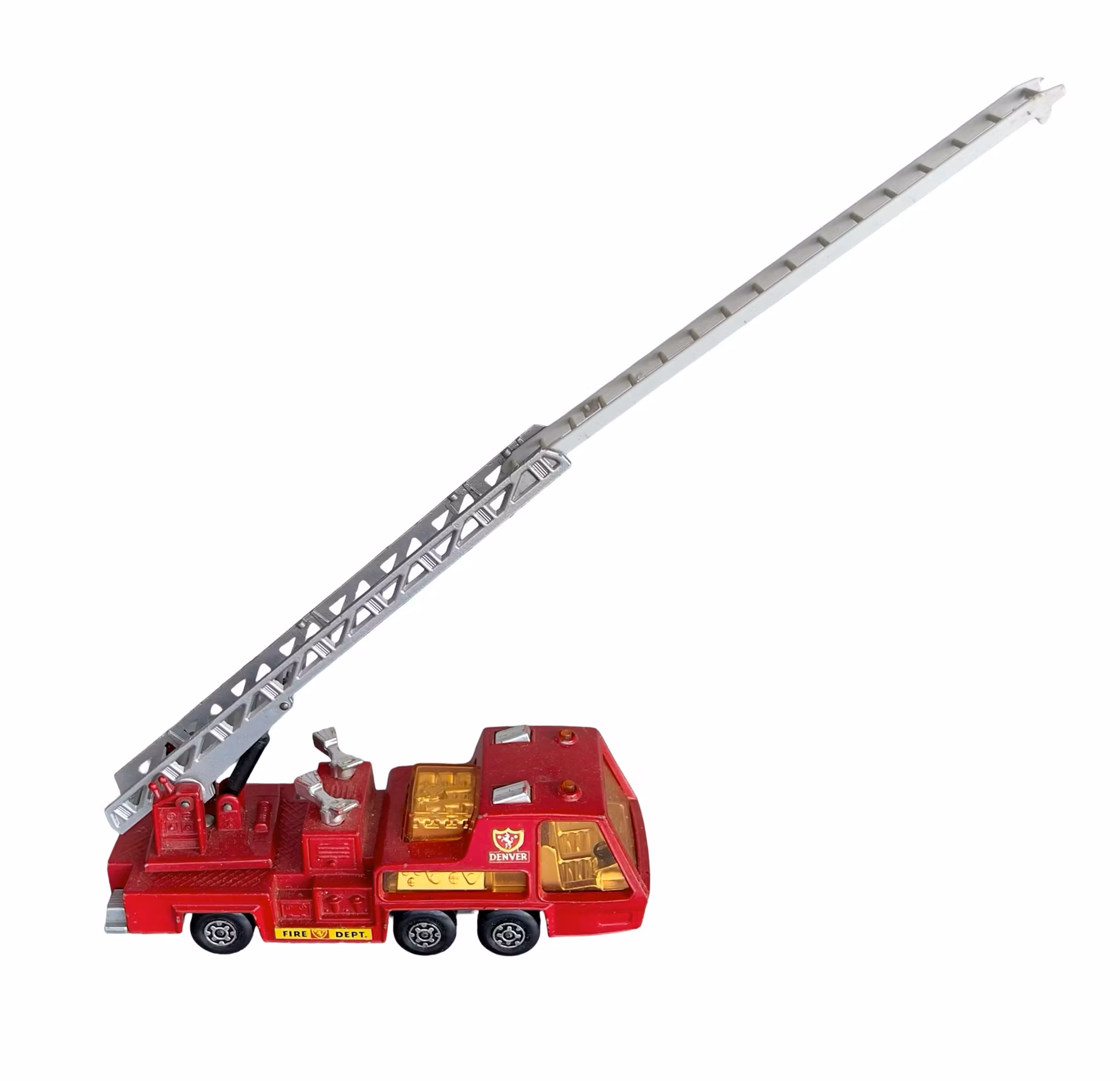 Matchbox super kings k-9 fire tender - Lesney 1972 - Brandbil med stege