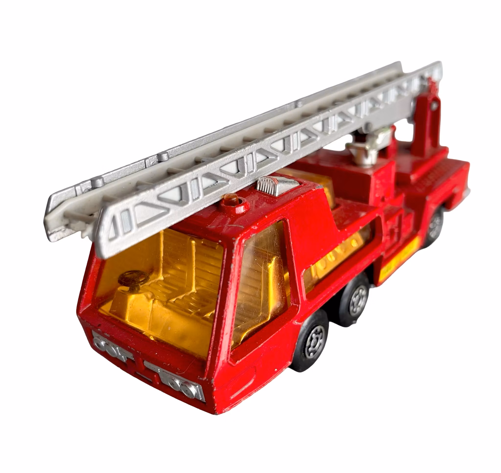 Matchbox super kings k-9 fire tender - Lesney 1972 - Brandbil med stege