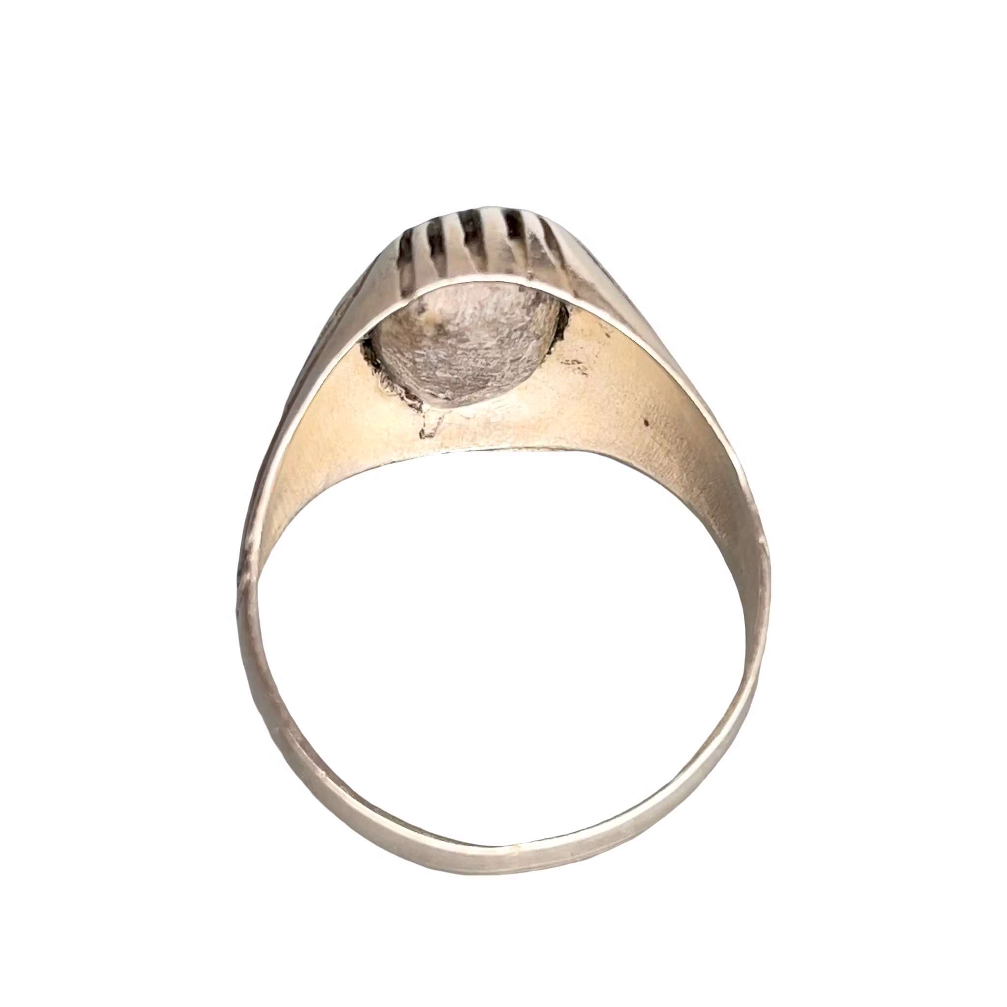 8 Ct Nishapur turkos - Vintage silverring - 5,3 g