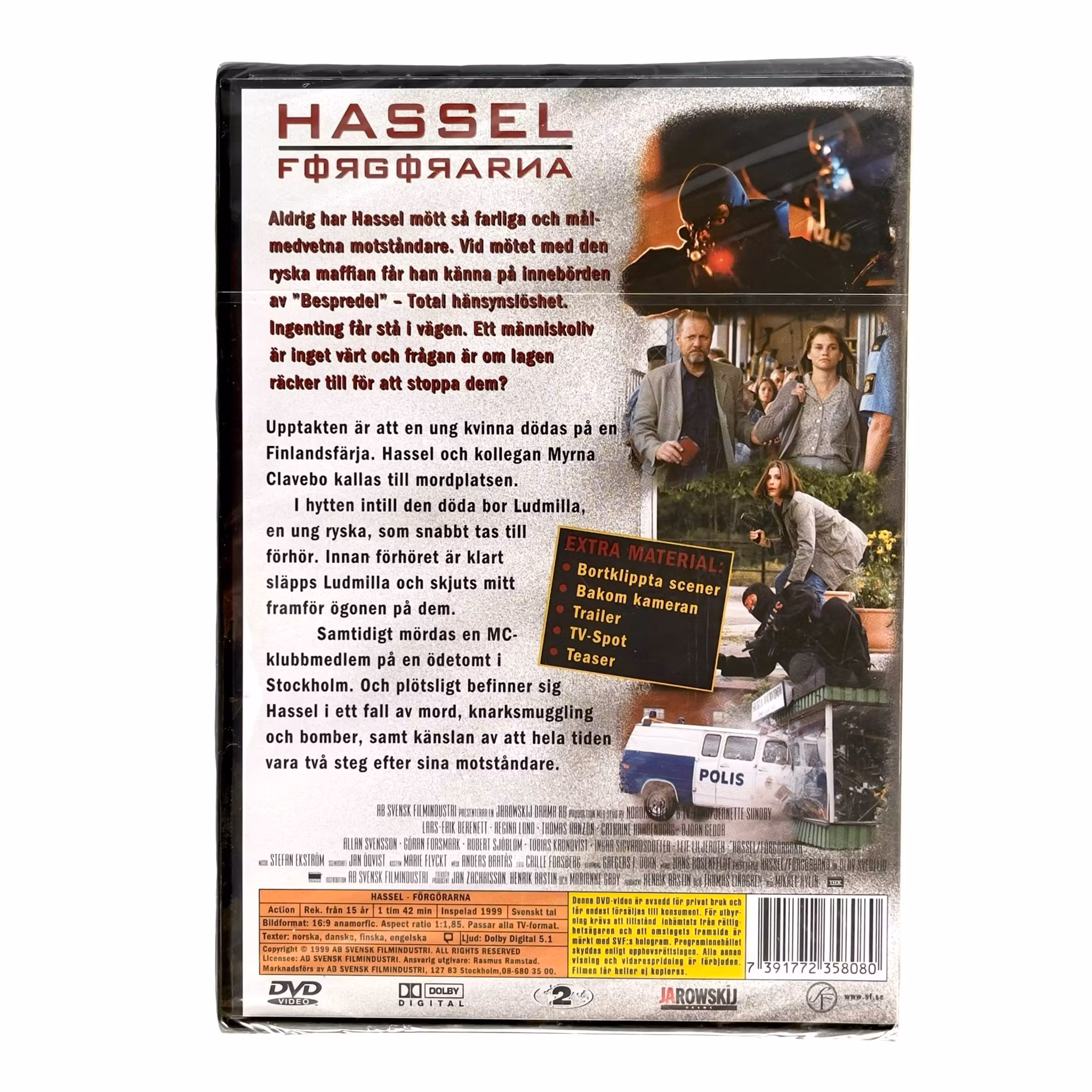 Hassel - Förgörarna - Inplastad DVD - Lars Erik Berenett - Regina Lund