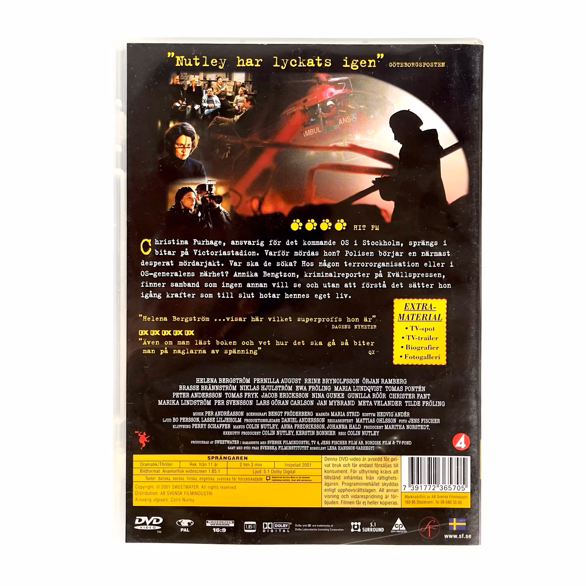 Sprängaren - DVD - Helena Bergström - Colin Nutley - Liza Marklund