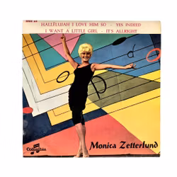 Monica Zetterlund - Hallelujah I Love Him So - EP vinyl 1959 - Columbia SEGS 64