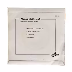 Monica Zetterlund - Hallelujah I Love Him So - EP vinyl 1959 - Columbia SEGS 64