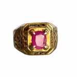 2,6 Ct naturlig rubin - Sterling silver 925 herrring - 16 g