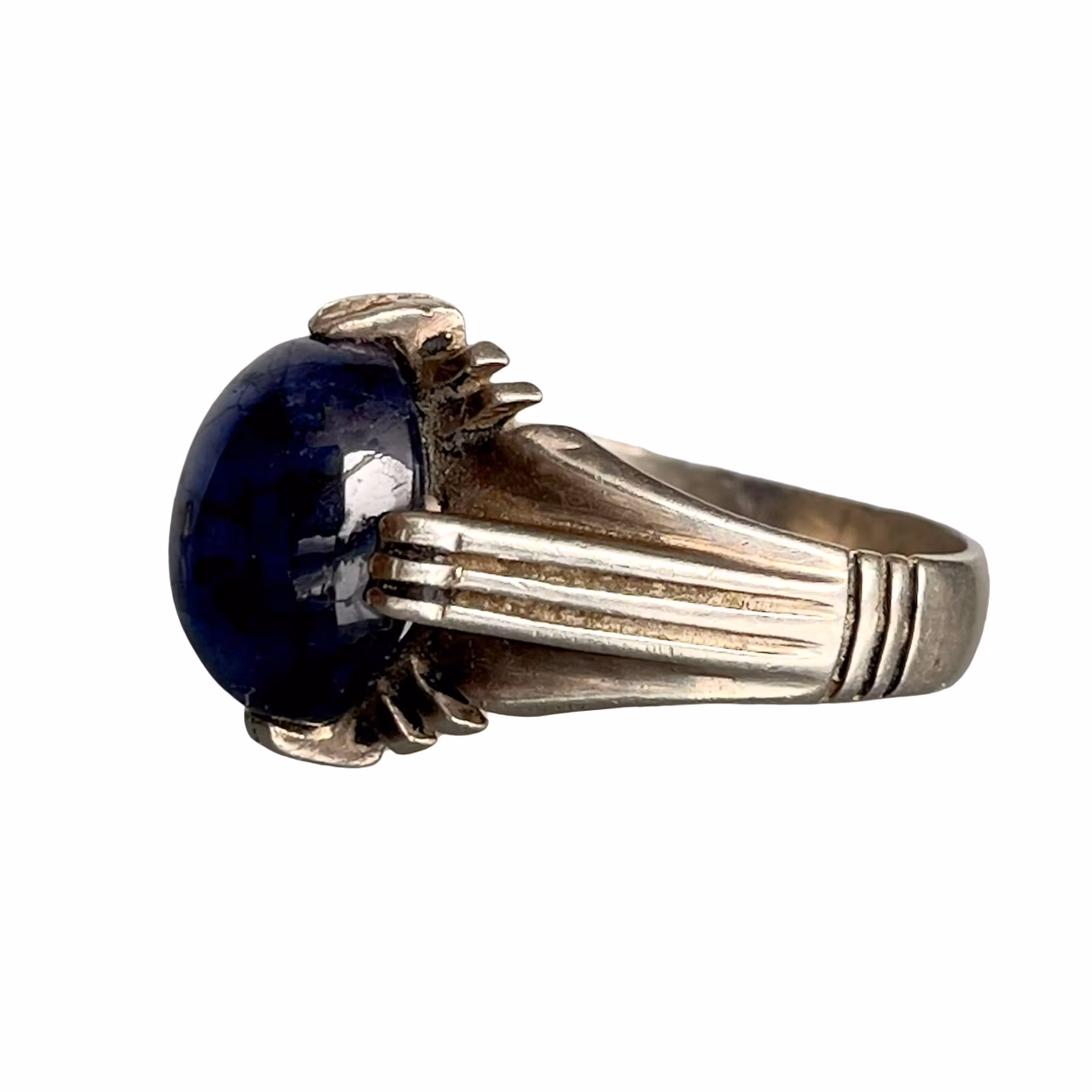 7 Ct blå safir - Sterling silver 925 - Elegant ring - 6 g