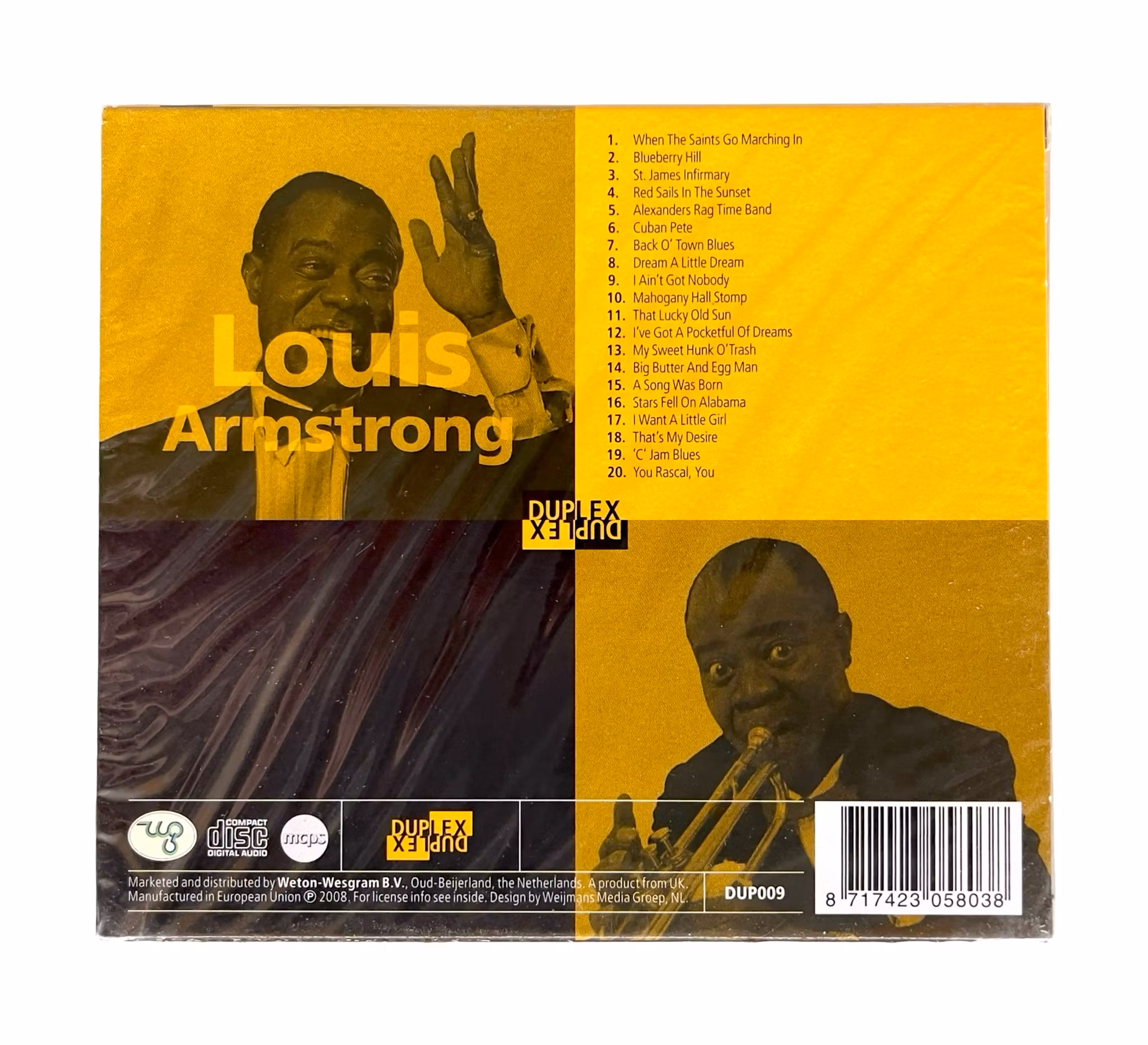 Louis Armstrong - Duplex X Pand - Inplastad CD - 2008