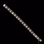 Äldre handarbetat silverarmband 830 s med turkos - Svensk importstämpel