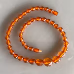 Vintage bärnstens collier - Fasett slipade graderade pärlor