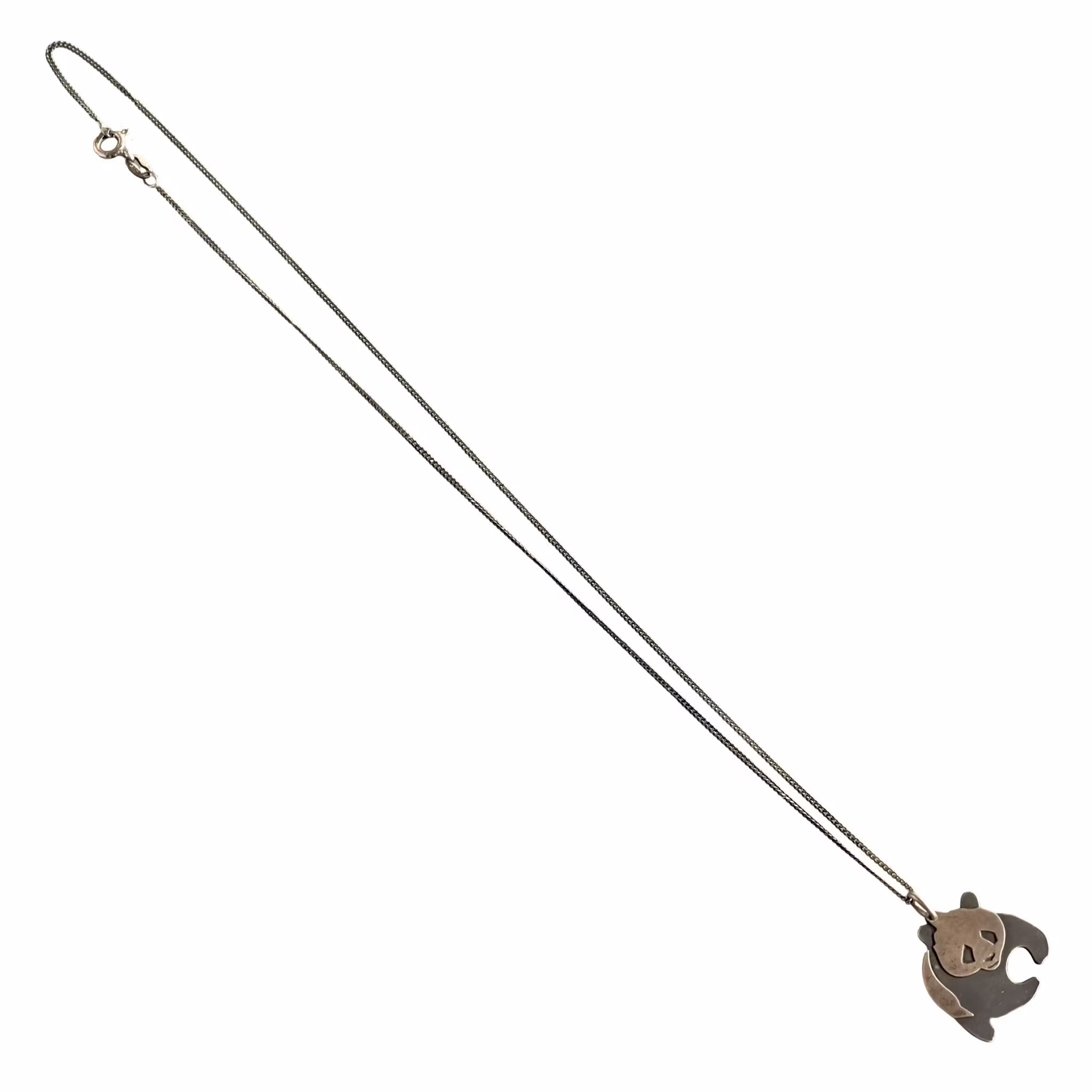 Panda halsband i sterling silver 925 - Eva Lundin - Svensk design