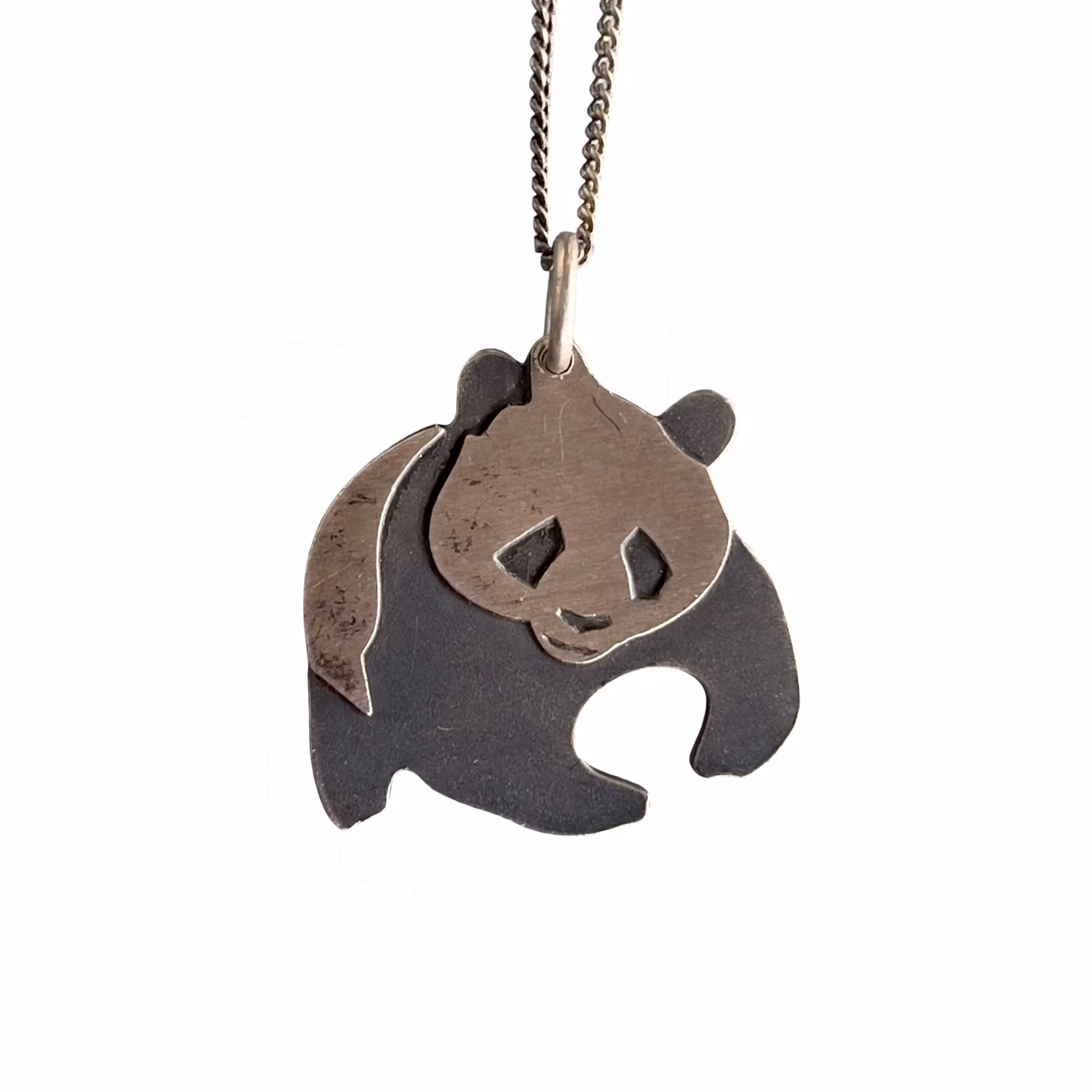 Panda halsband i sterling silver 925 - Eva Lundin - Svensk design