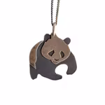 Panda halsband i sterling silver 925 - Eva Lundin - Svensk design