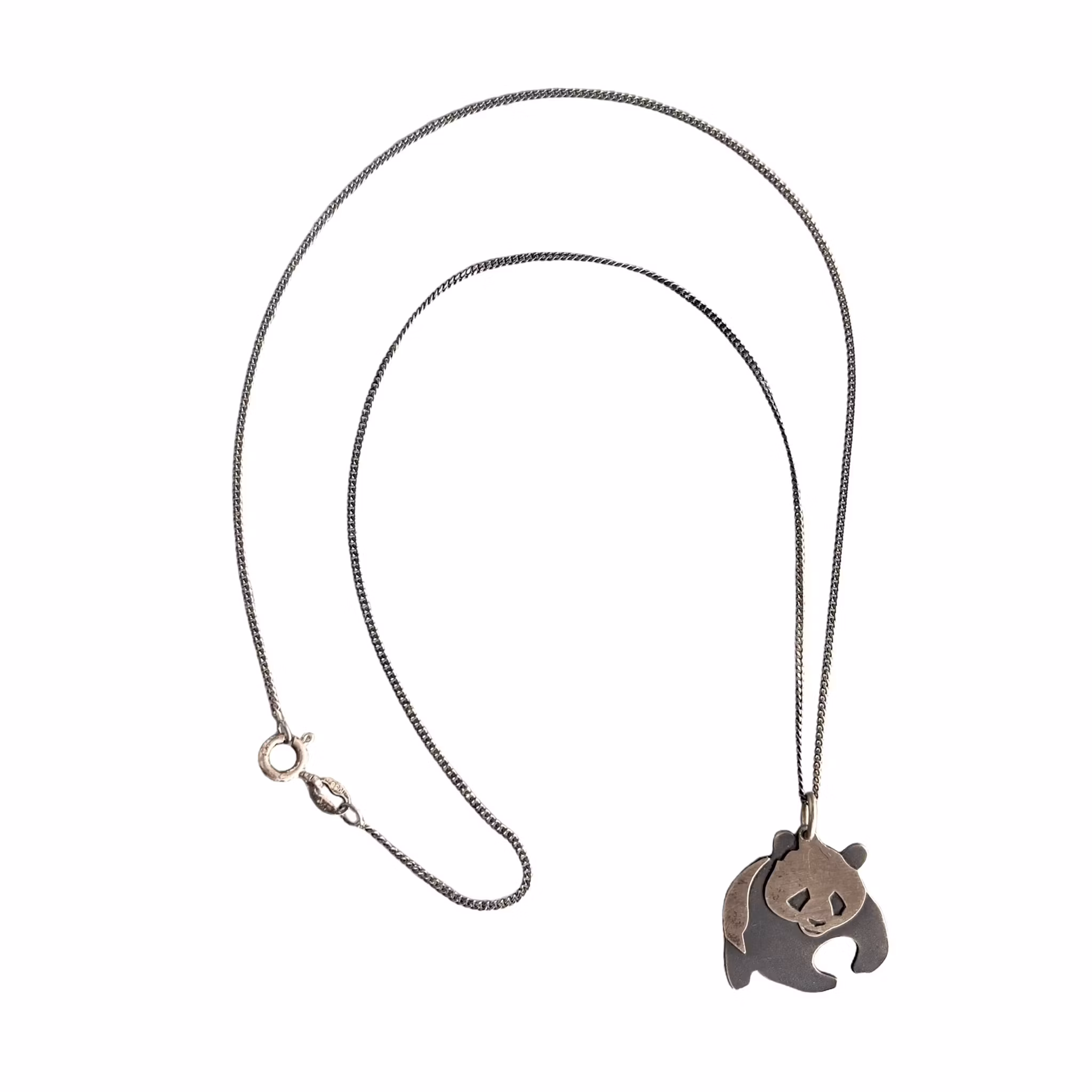Panda halsband i sterling silver 925 - Eva Lundin - Svensk design