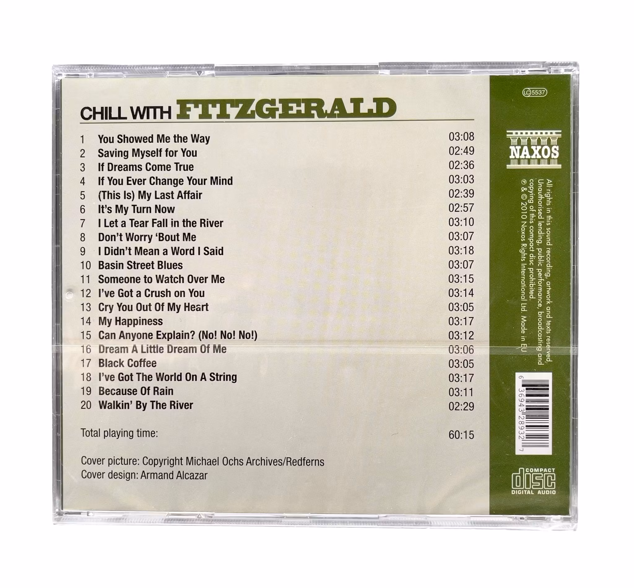 Ella Fitzgerald - Chill With Fitzgerald - Inplastad CD - Naxos Jazz For You - 20 låtar