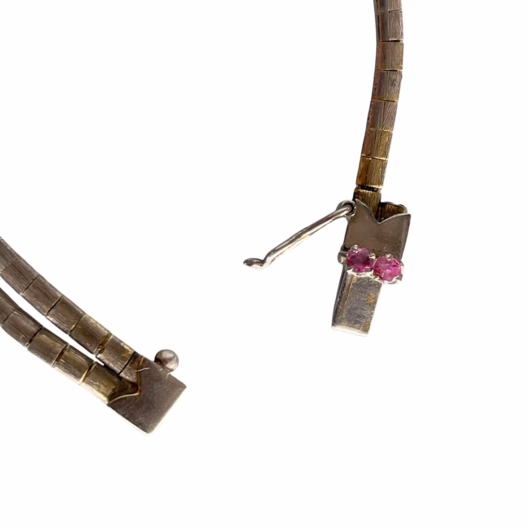 Loris Zaccaria 18K 750 Vitguld Armband - 14 g - 2 Rubiner - Vicenza, Italien
