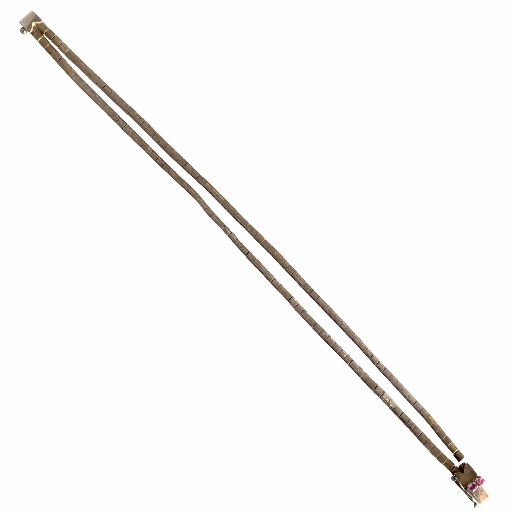 Loris Zaccaria 18K 750 Vitguld Armband - 14 g - 2 Rubiner - Vicenza, Italien