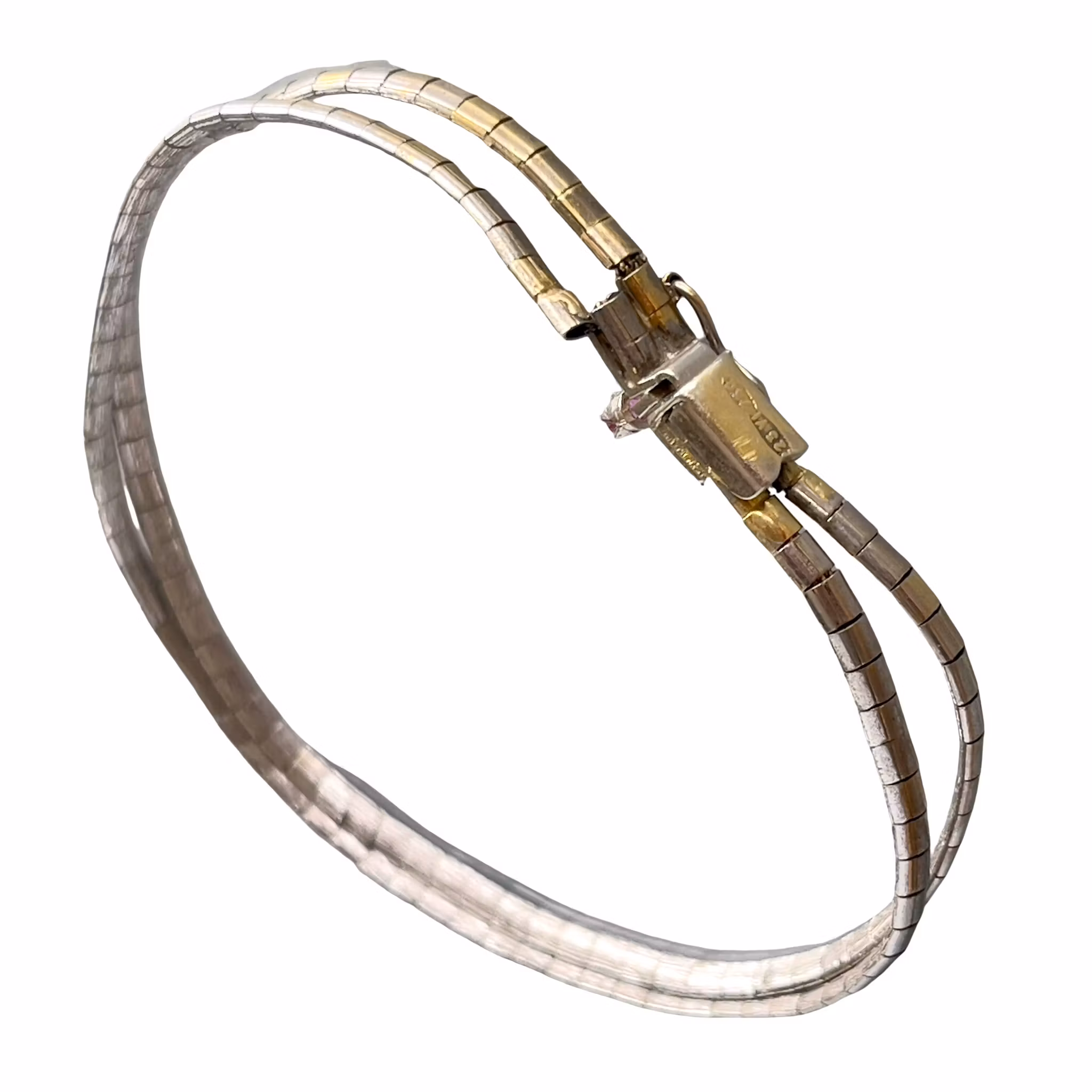 Loris Zaccaria 18K 750 Vitguld Armband - 14 g - 2 Rubiner - Vicenza, Italien