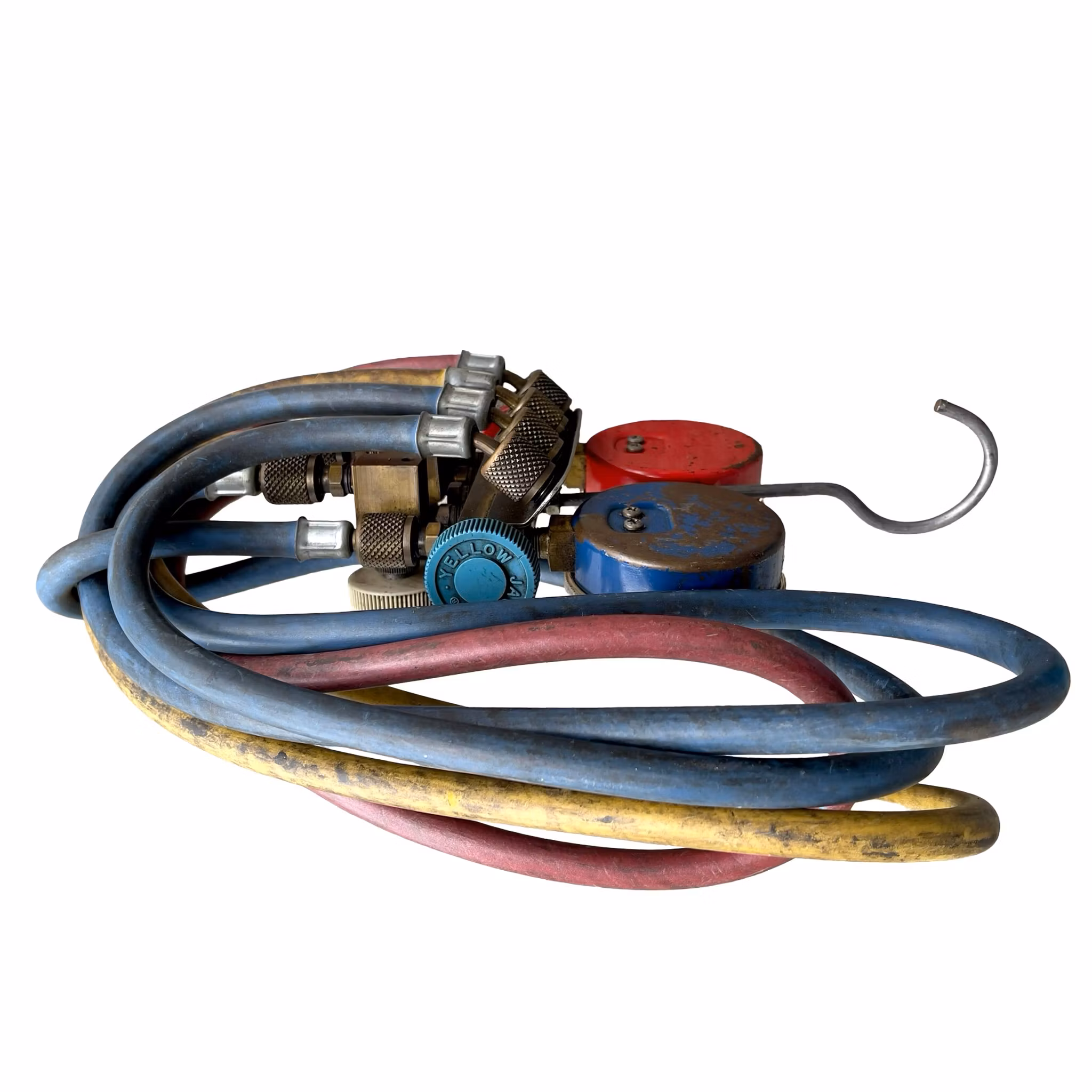 Yellow Jacket Ritchie 4 ventils Manifold R12 R22 R502 - USA - Originalväska