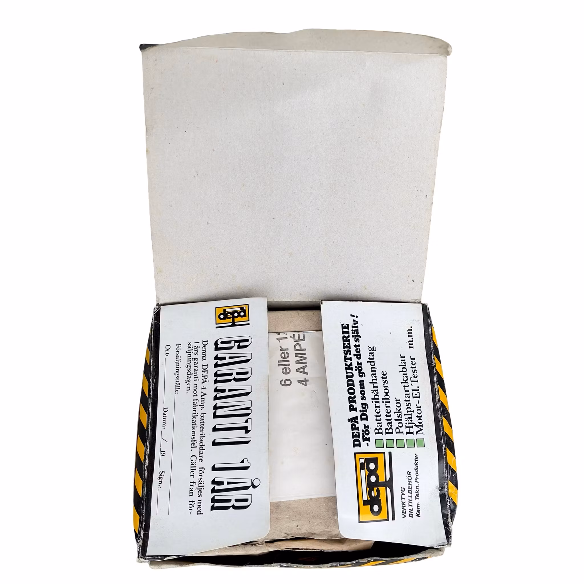 DEFA Automatisk Batteriladdare Typ DE 4 - 4A - 6/12V - Original kartong