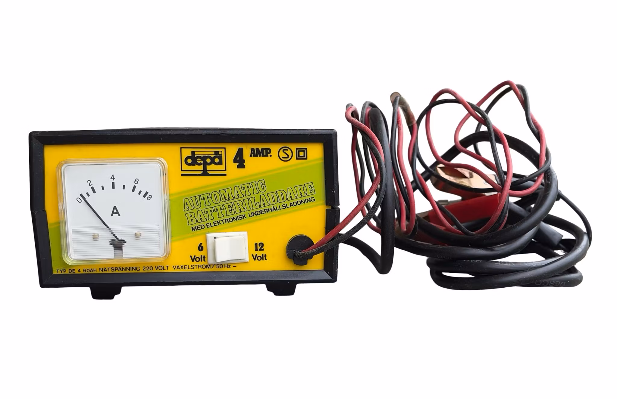 DEFA Automatisk Batteriladdare Typ DE 4 - 4A - 6/12V - Original kartong