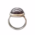 Elegant vintage ring i sterling silver 925 med naturlig lila safir ca 30 ct