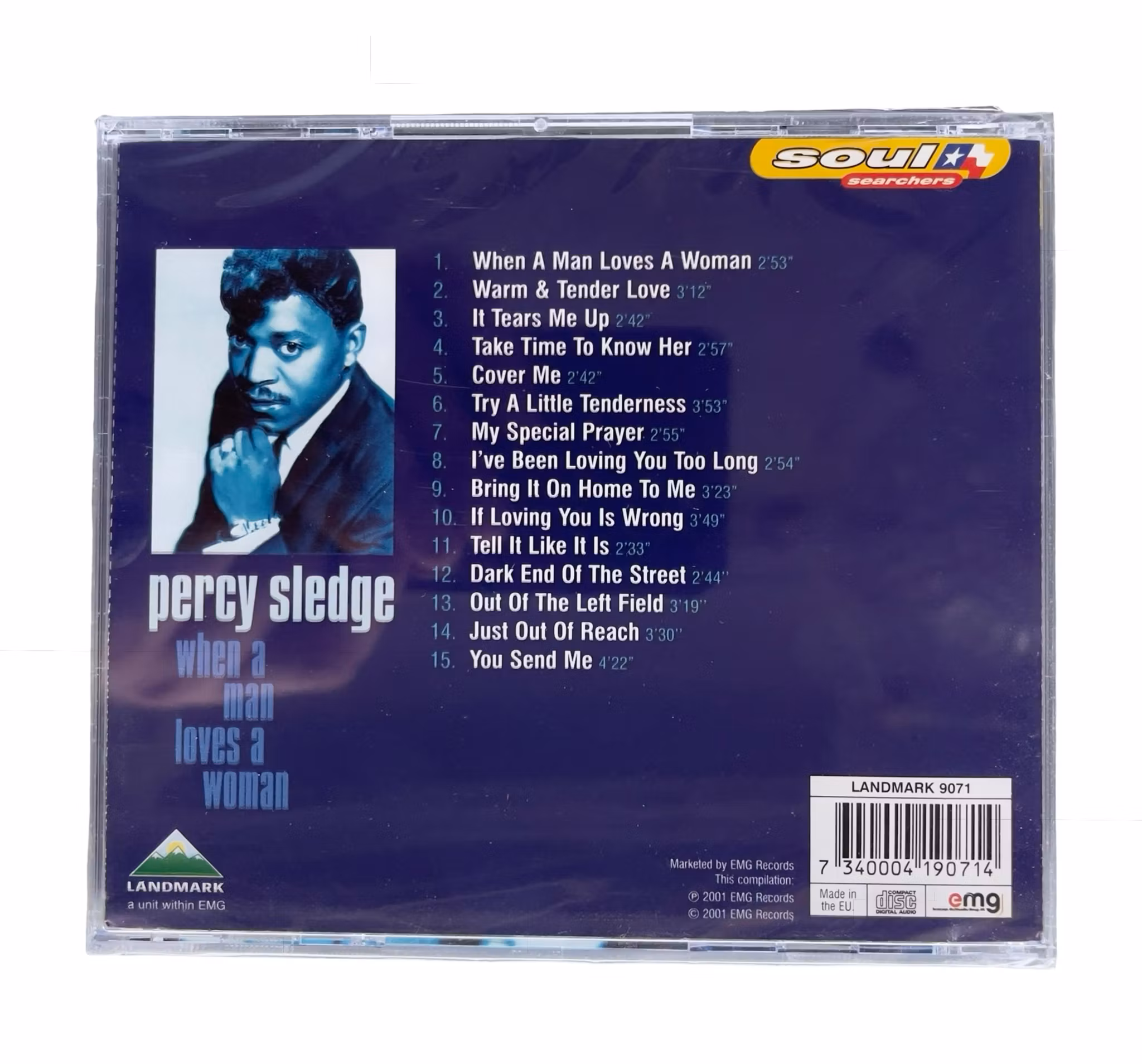 Percy Sledge - When a Man Loves a Woman - Inplastad CD - Soul Searchers - 2001