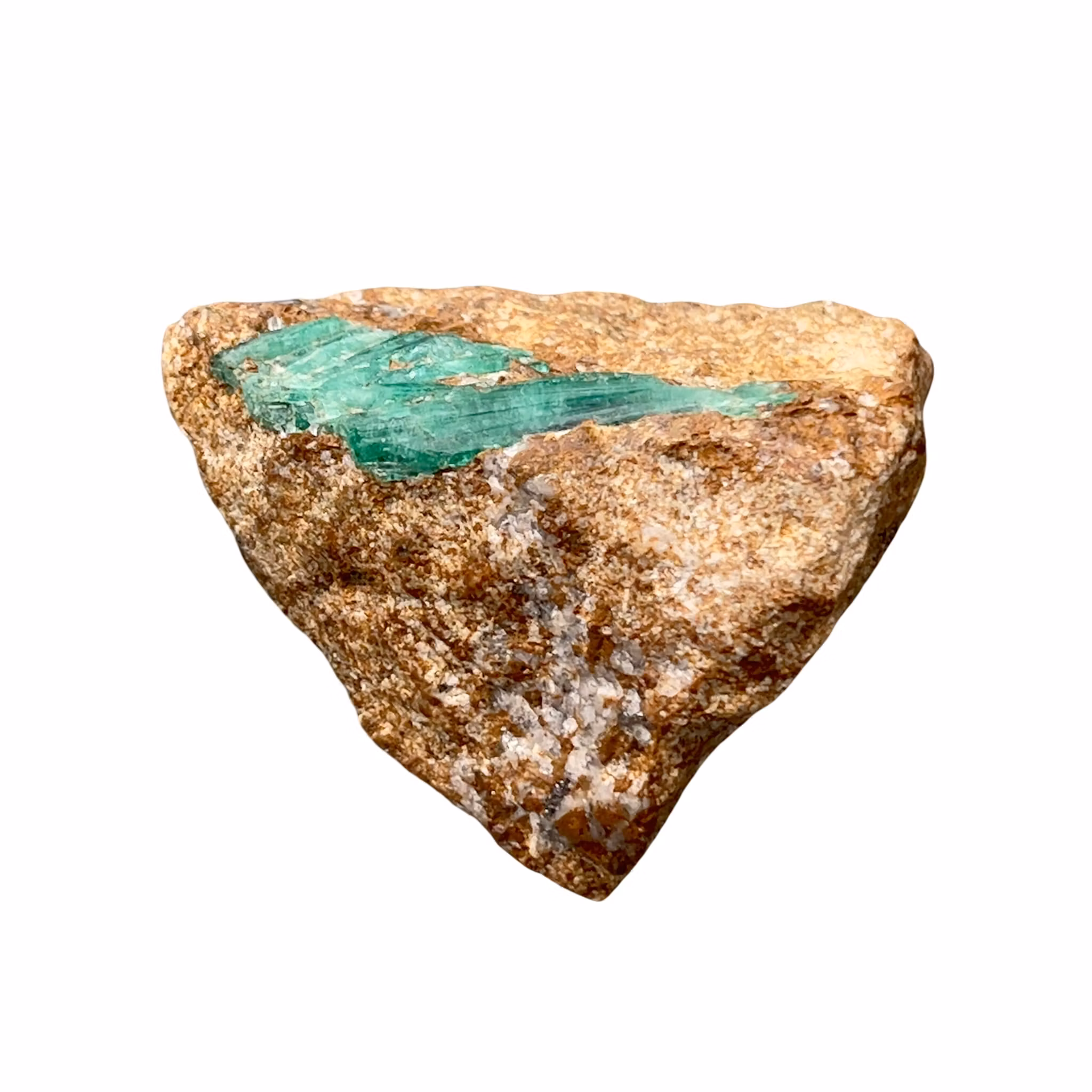 Smaragd - Rå kristall i moderberg - Mineralspecimen - Panjshir Afghanistan