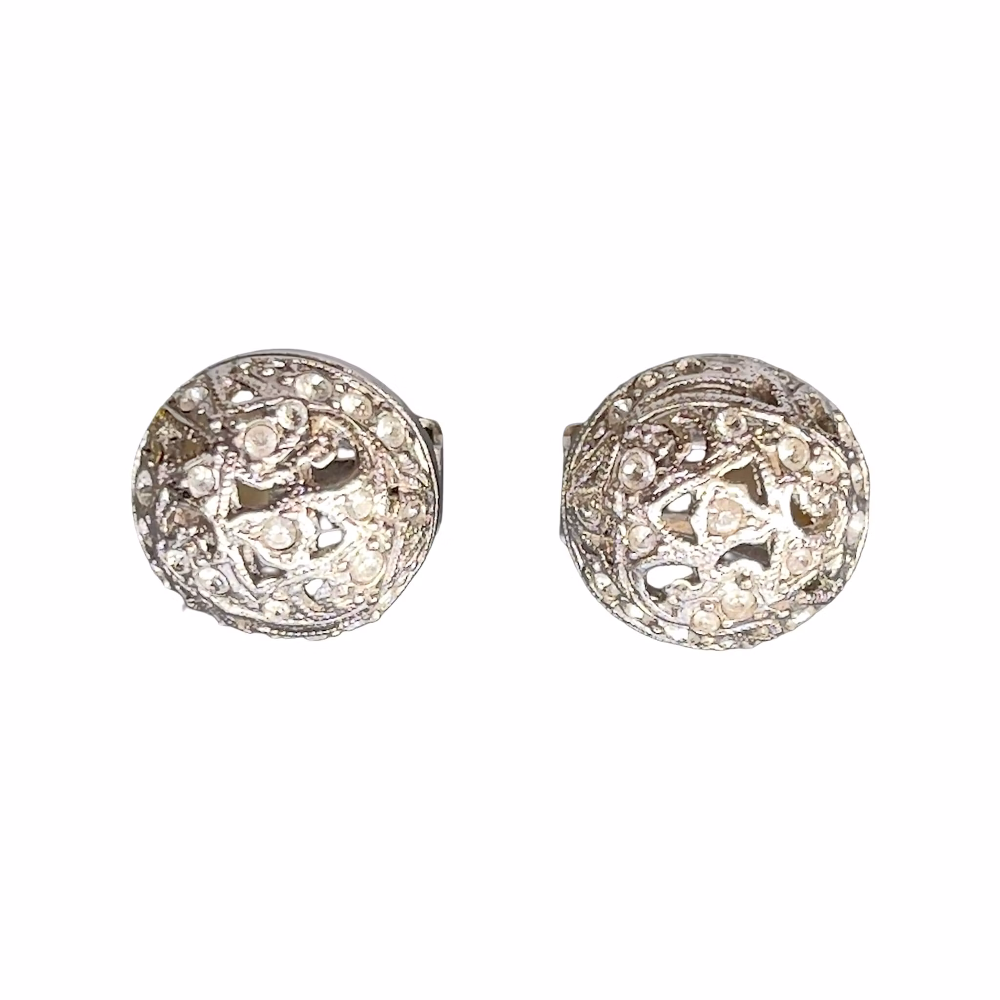 Vintage Attwood UK - Clips örhängen - Strass