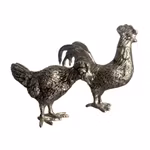 Vintage Tupp & höna - Figurer i metall