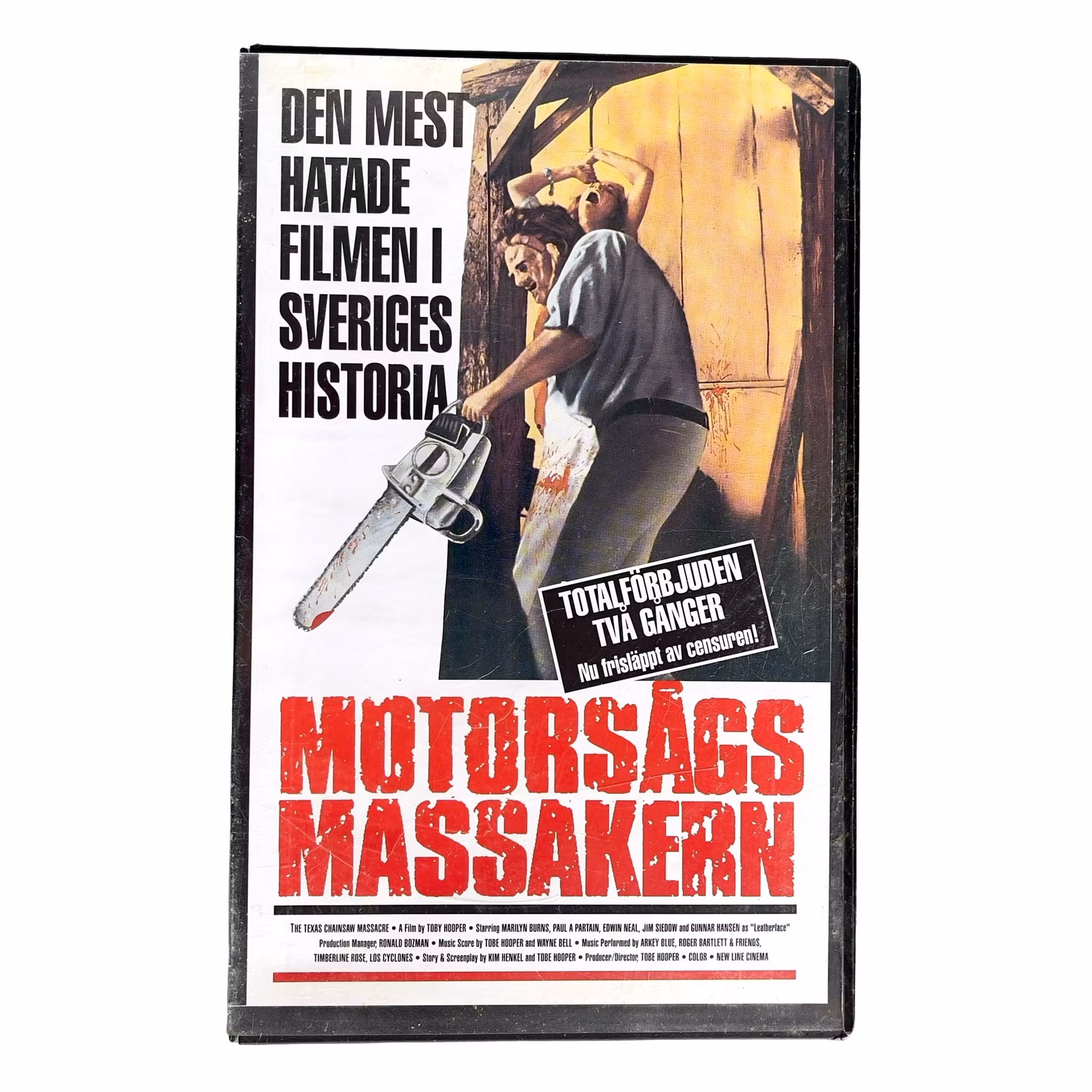Motorsågsmassakern - VHS - Tobe Hooper - Svensk utgåva - Atlantic Film