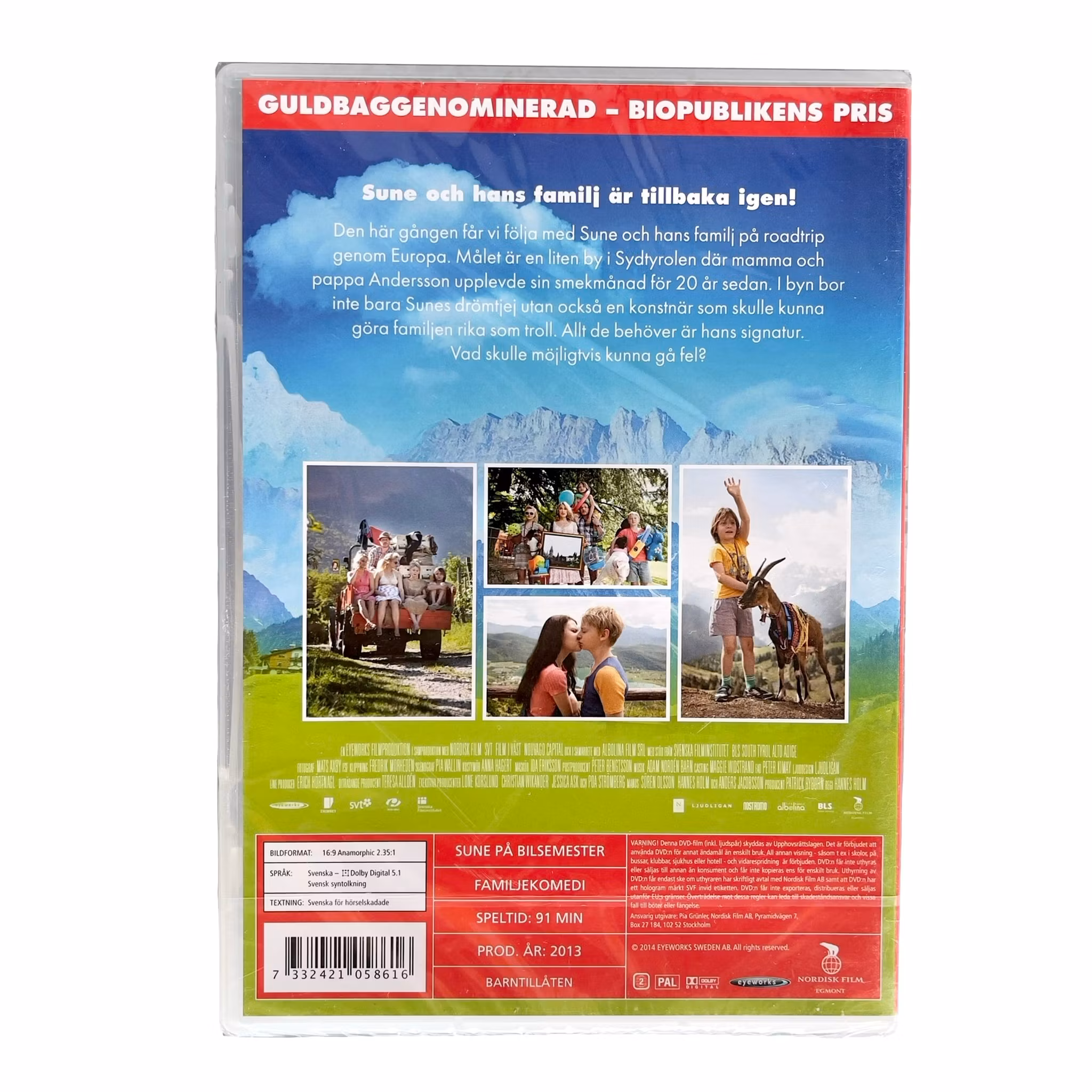 Sune på bilsemester - Inplastad DVD - Svensk familjekomedi - 2013