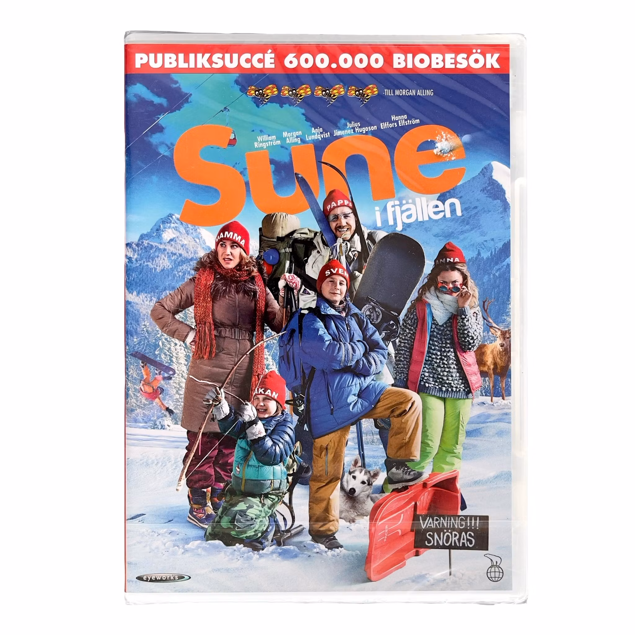 Sune i fjällen - Inplastad DVD - Svensk familjekomedi - 2015