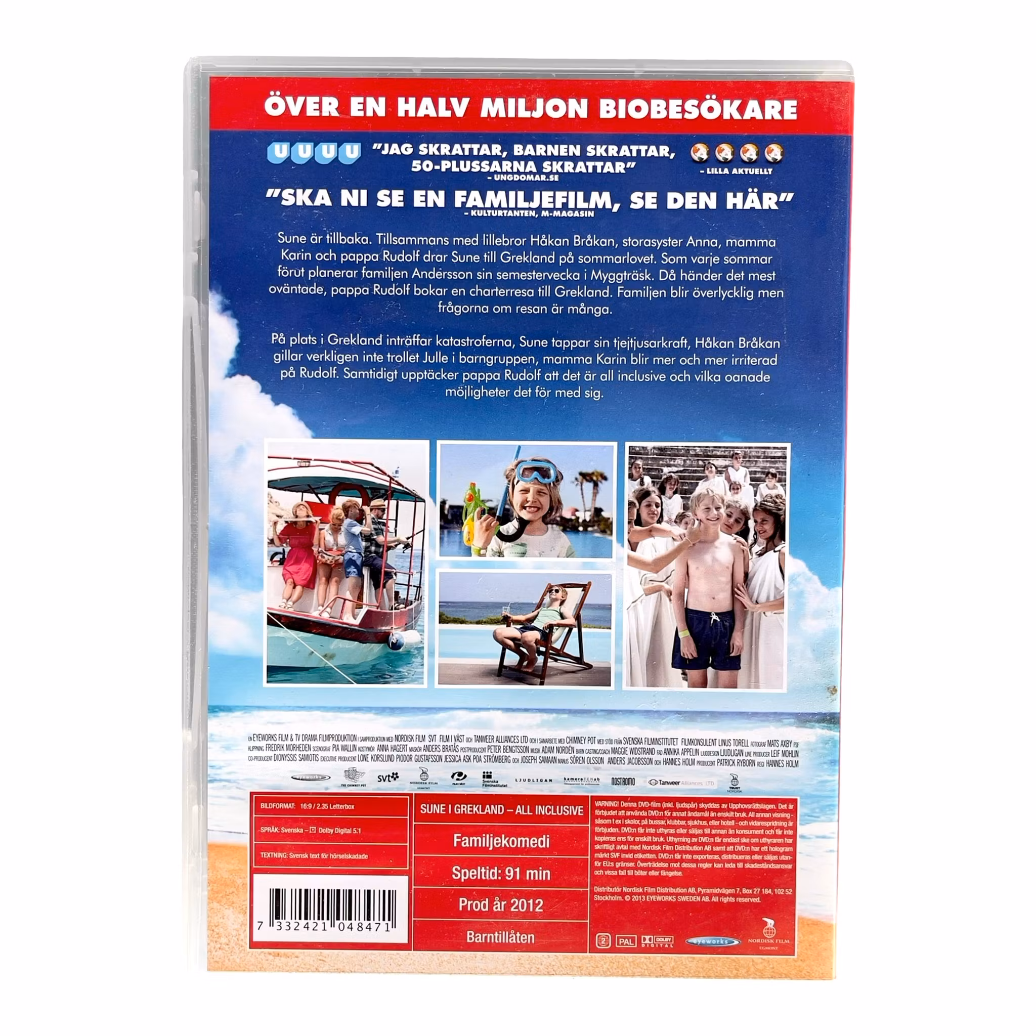 Sune i Grekland - All Inclusive - DVD - Svensk familjekomedi - 2012
