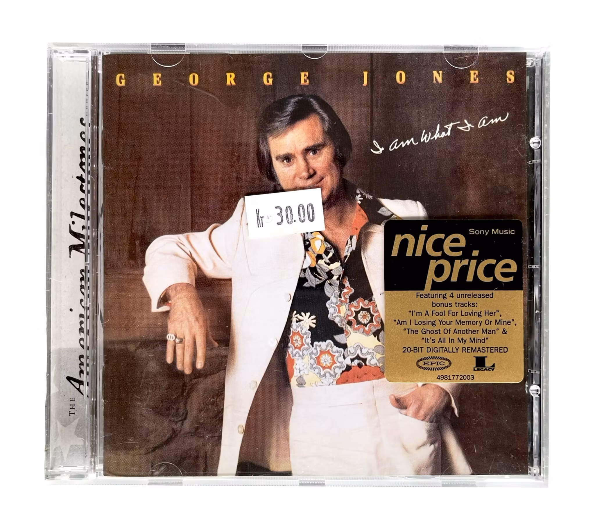 George Jones - I Am What I Am - CD - 14 spår - 4 bonuslåtar - Remastrad