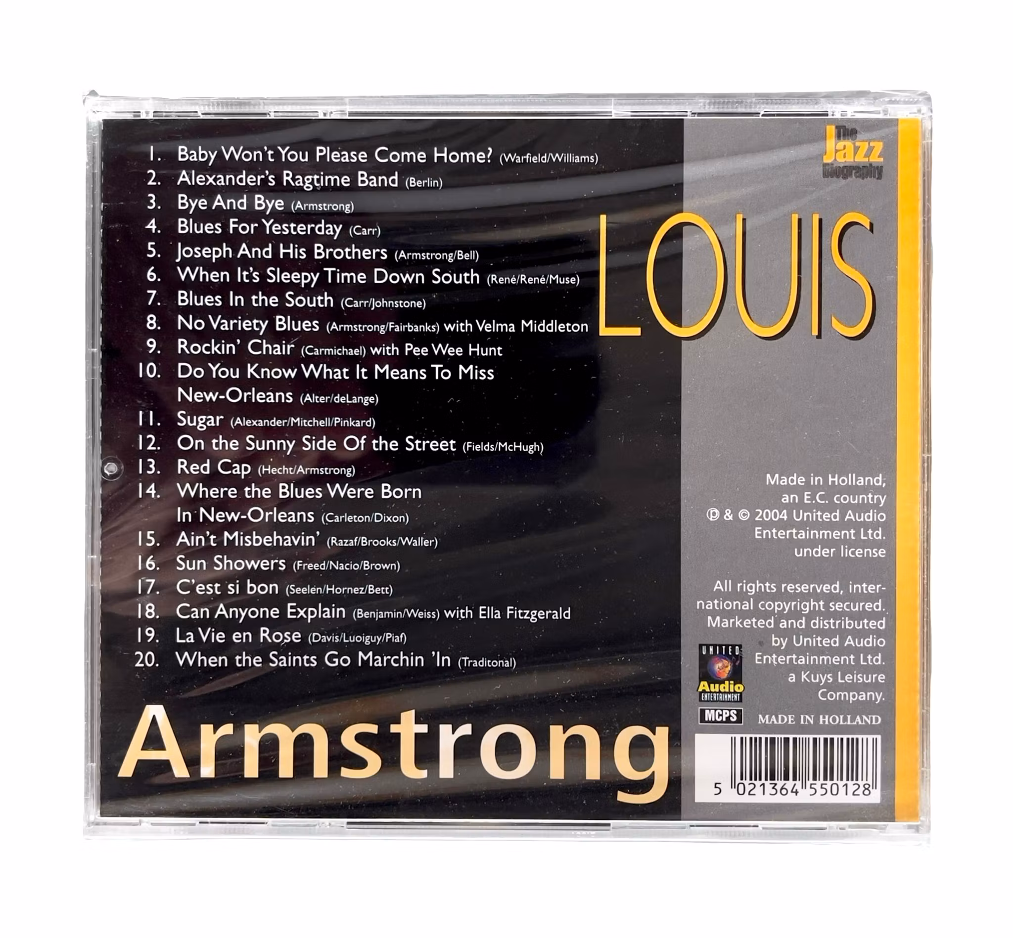 Louis Armstrong - The Jazz Biography - Inplastad CD - 2004