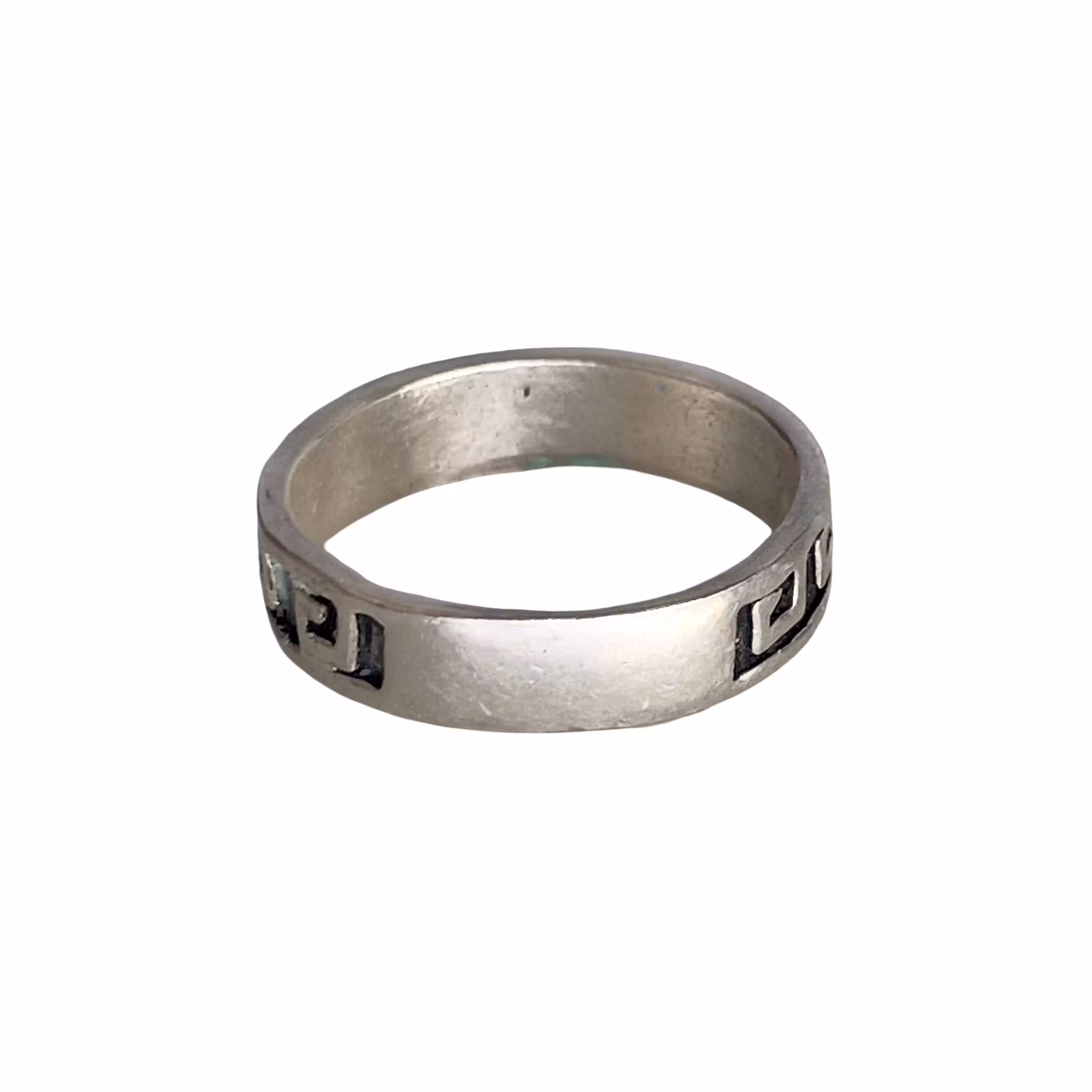 Vintage Sterling Silver Ring 925 - Grekiskt Meandermönster