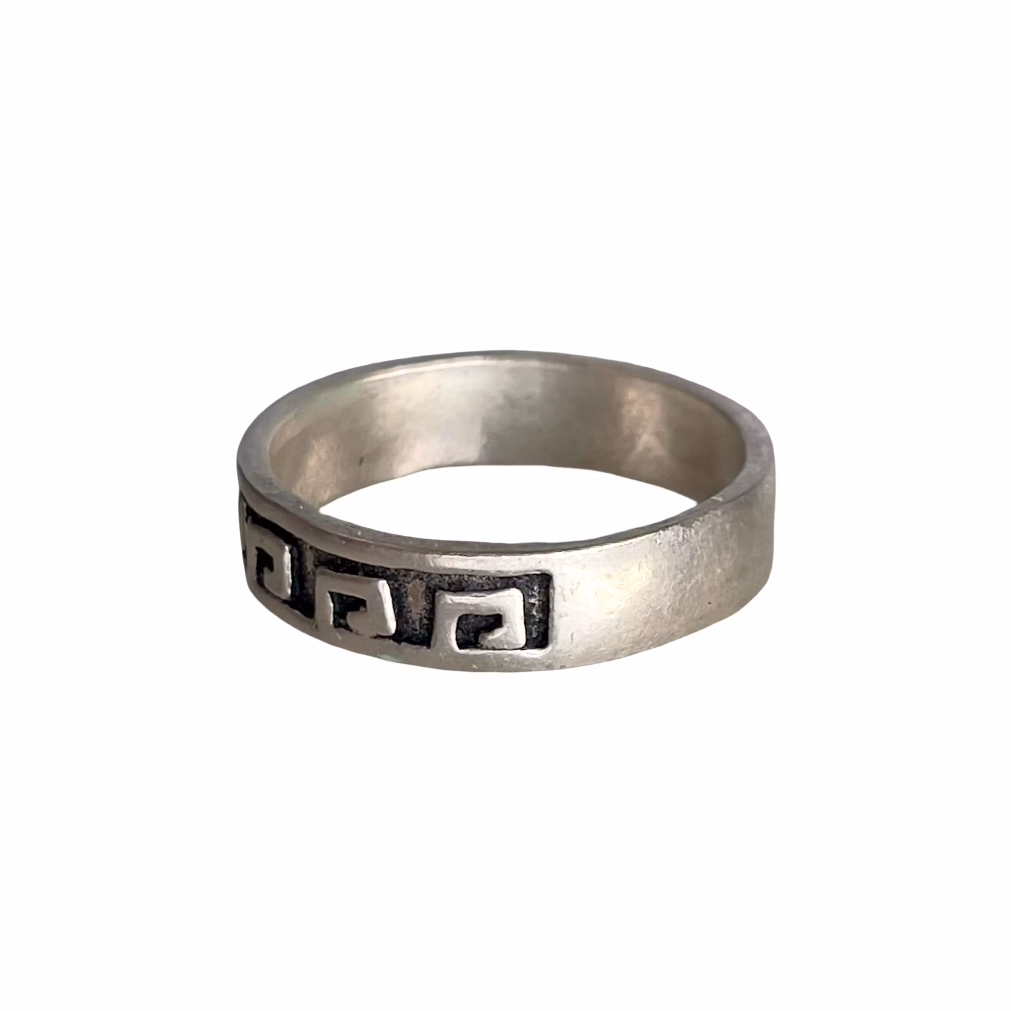 Vintage Sterling Silver Ring 925 - Grekiskt Meandermönster
