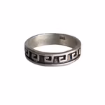 Vintage Sterling Silver Ring 925 - Grekiskt Meandermönster