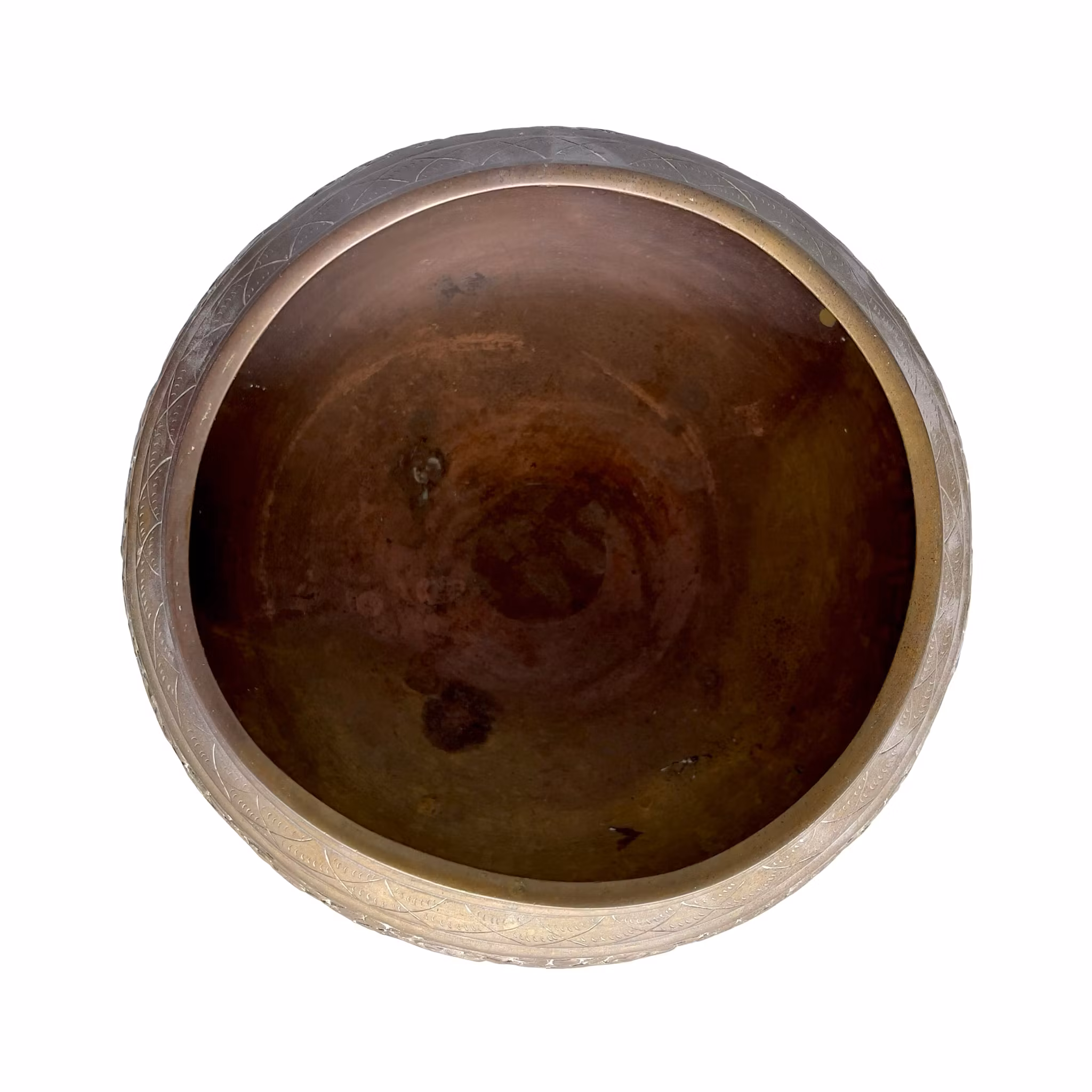Vintage Mässingsskål - 3 Elefanter - Graverad Dekor - Orientalisk Design