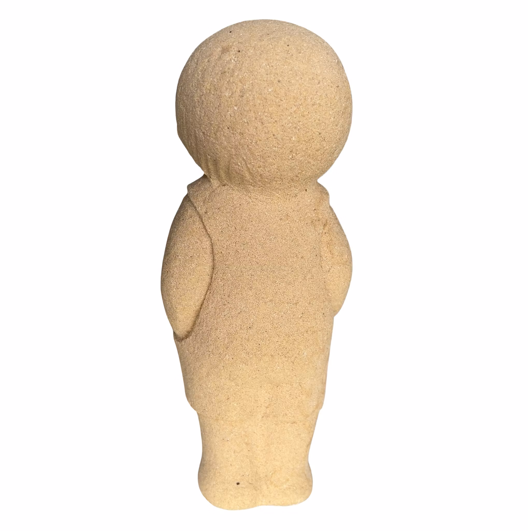 Vintage Stone Art - Pojkfigur i Sandsten - Marbell - Belgien 1970-tal