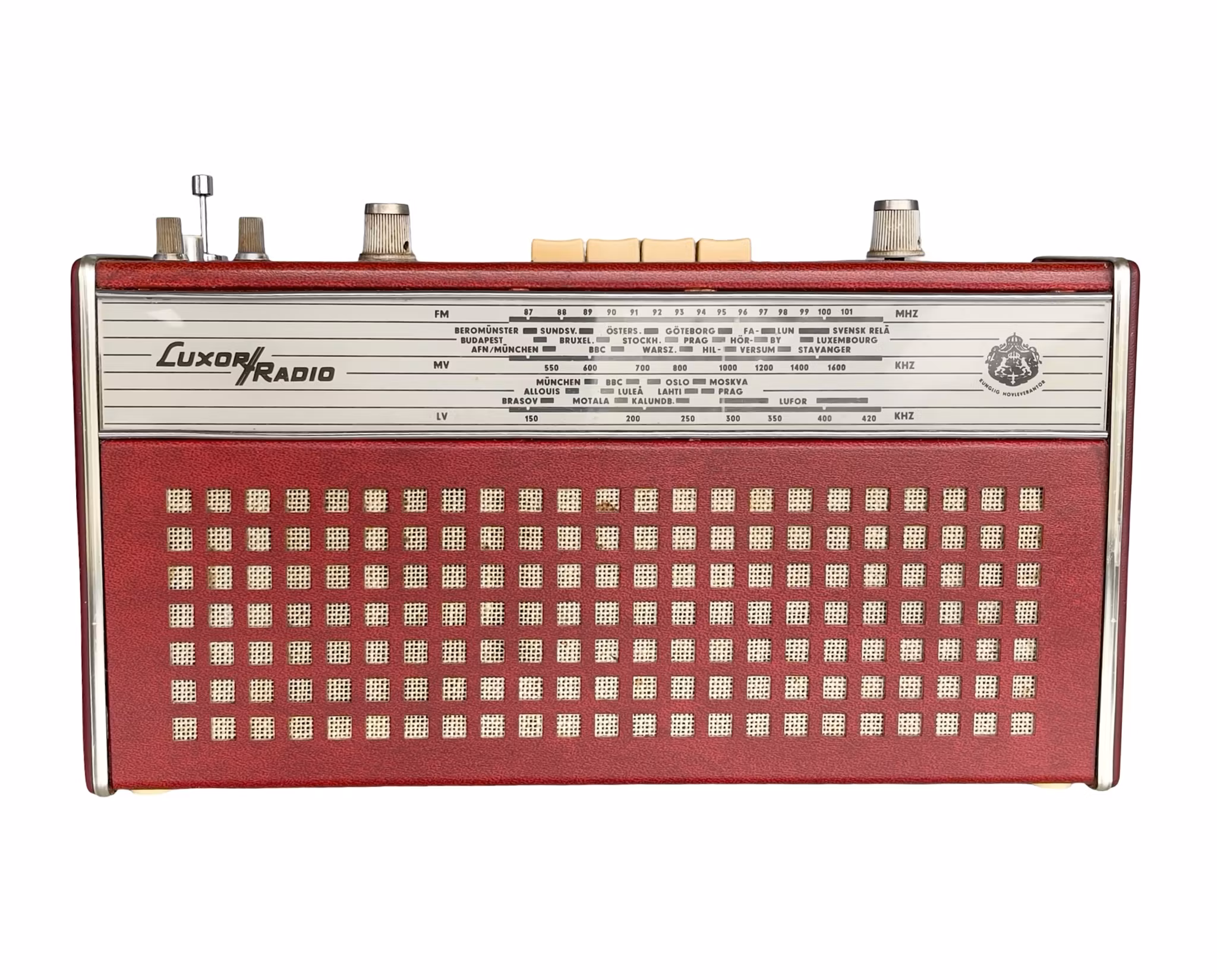 Luxor Playa B4573 - Vintage Transistorradio - Röd - 1960-tal - Svensktillverkad