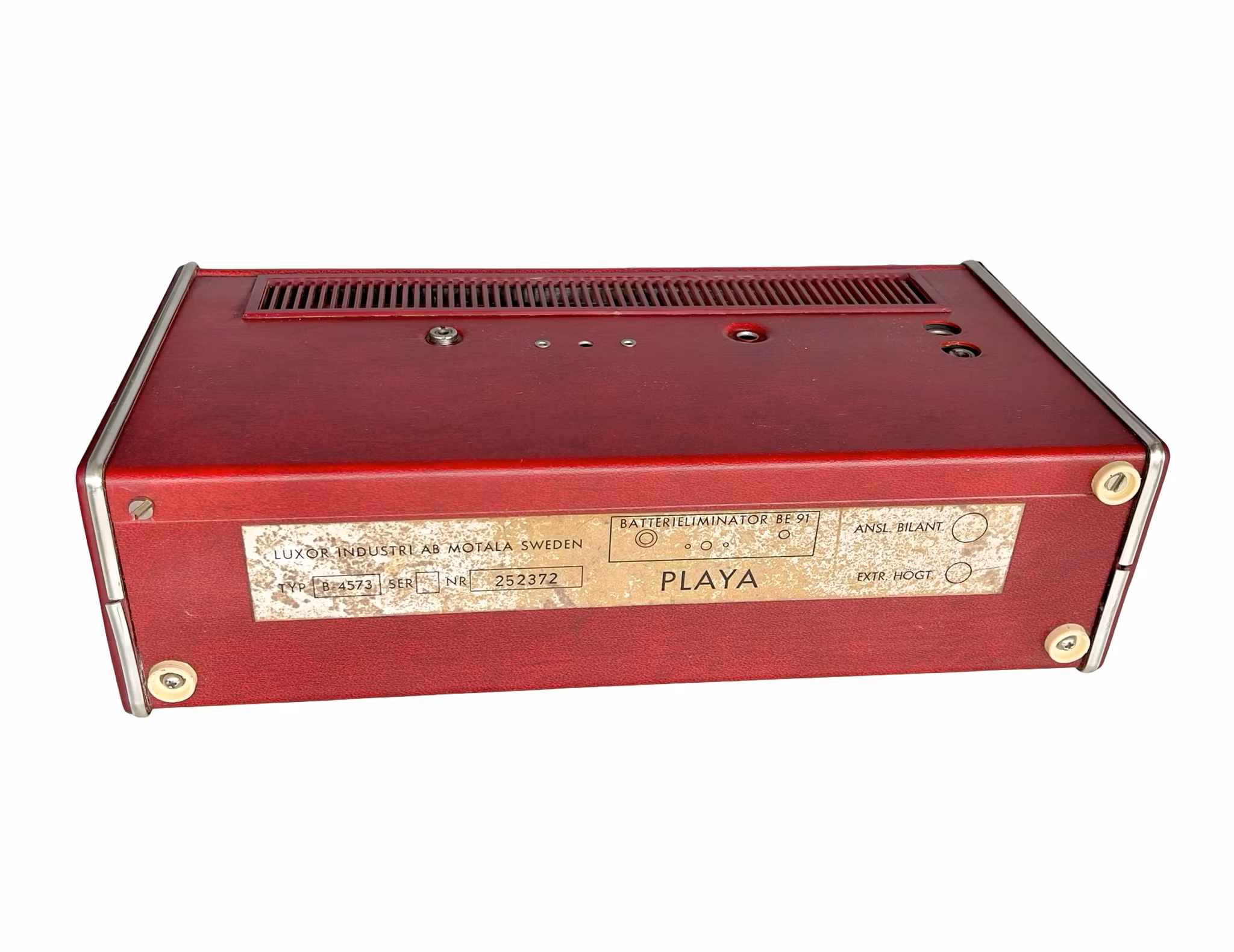Luxor Playa B4573 - Vintage Transistorradio - Röd - 1960-tal - Svensktillverkad
